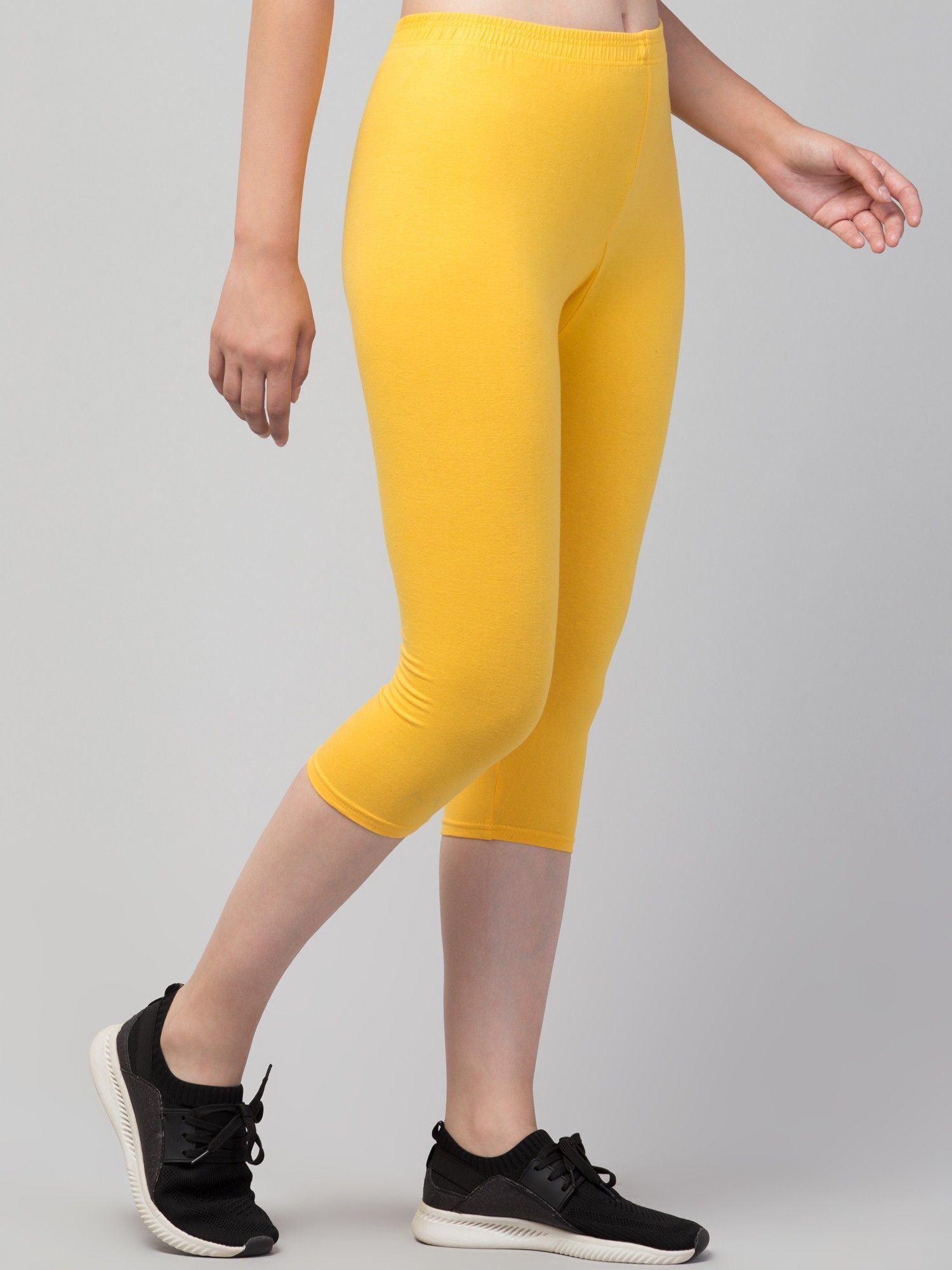 Solid Women Yellow Tights-image-46