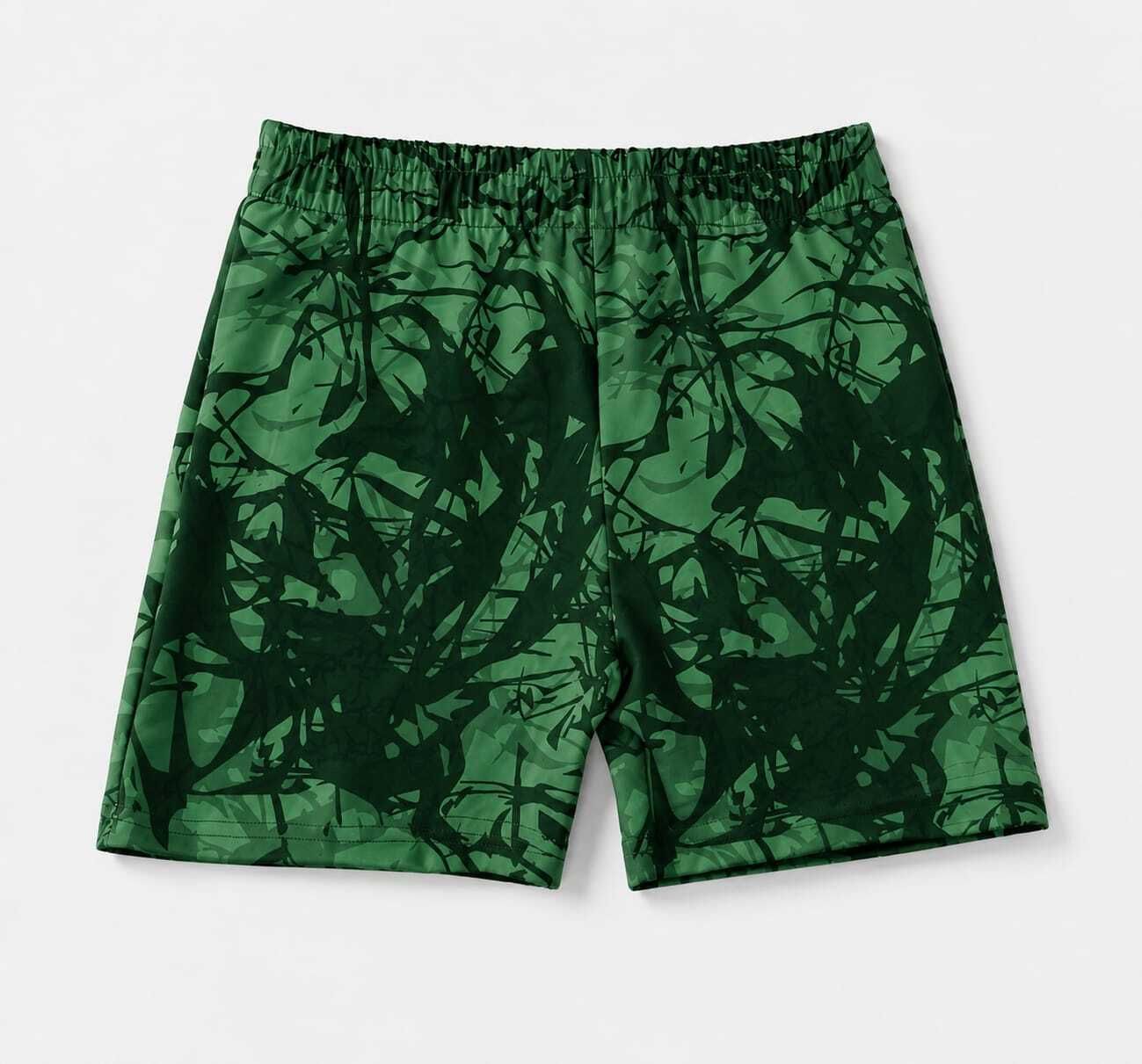 future star Geometric Print Men Green Tights-picture-19