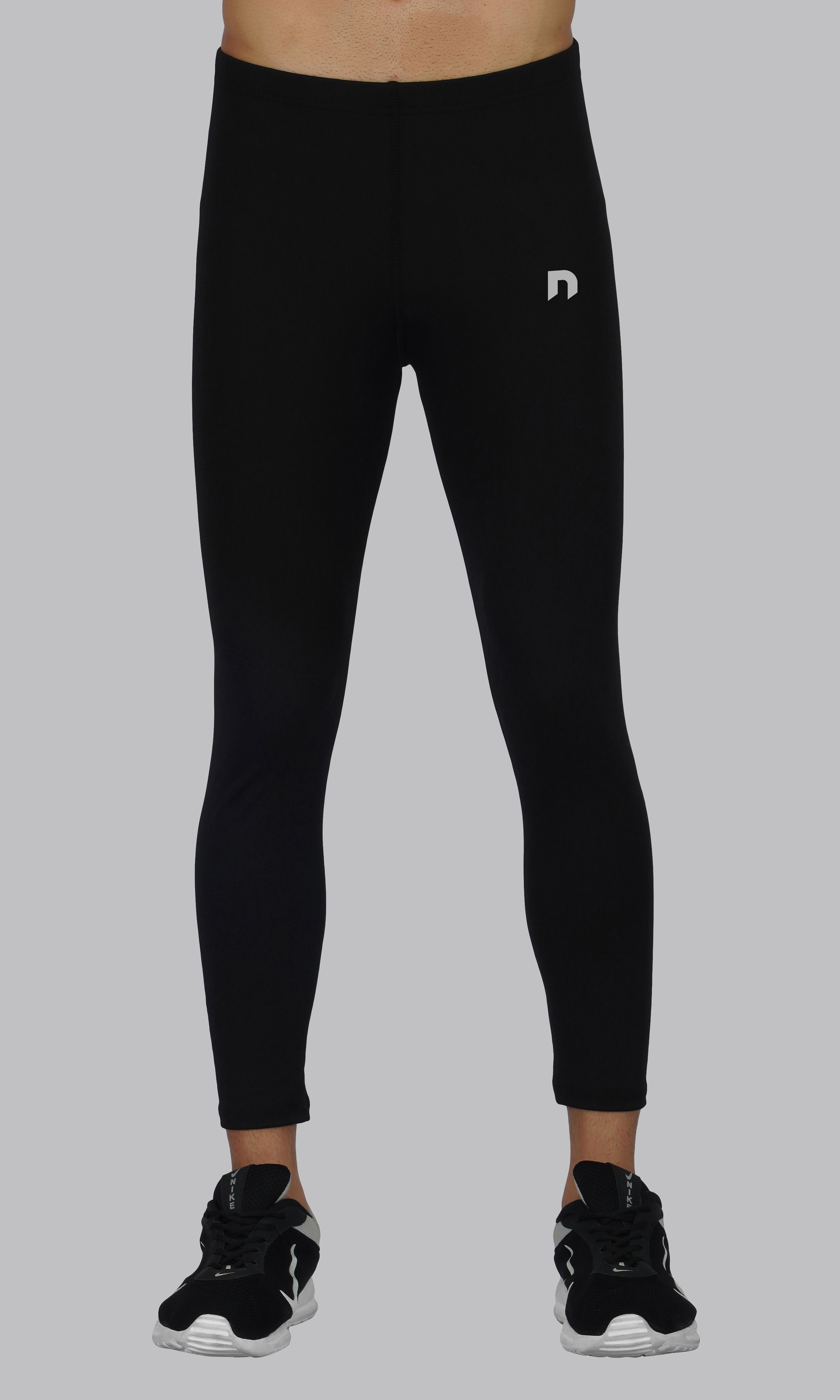 never lose Printed Men Black Tights-picture-12