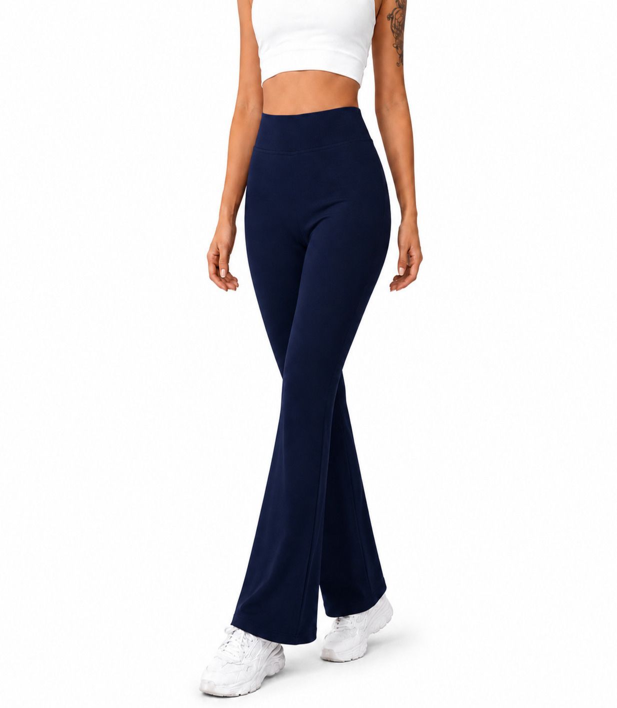 Solid Women Dark Blue Tights-image-9
