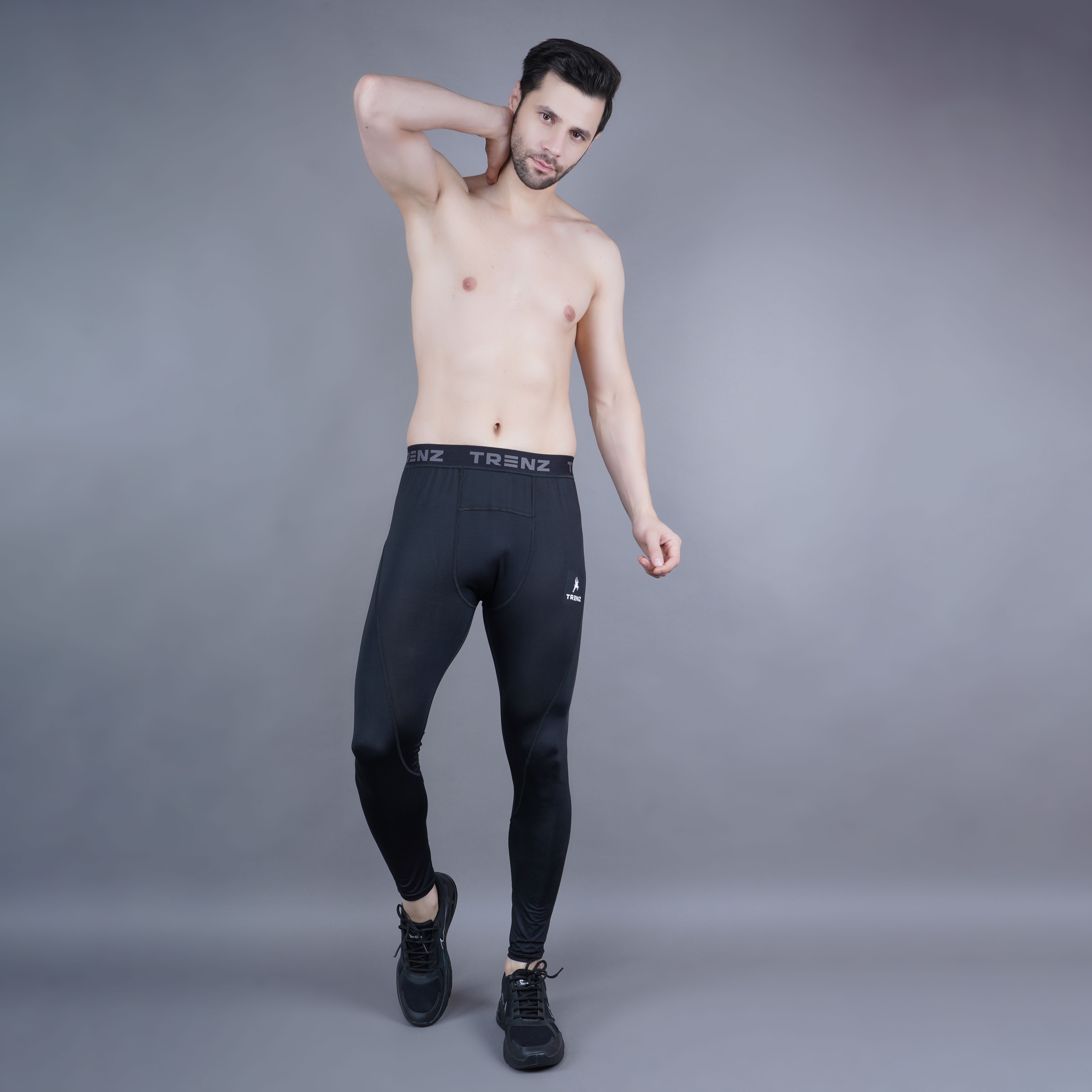 trenz Solid Men Black Tights-picture-19