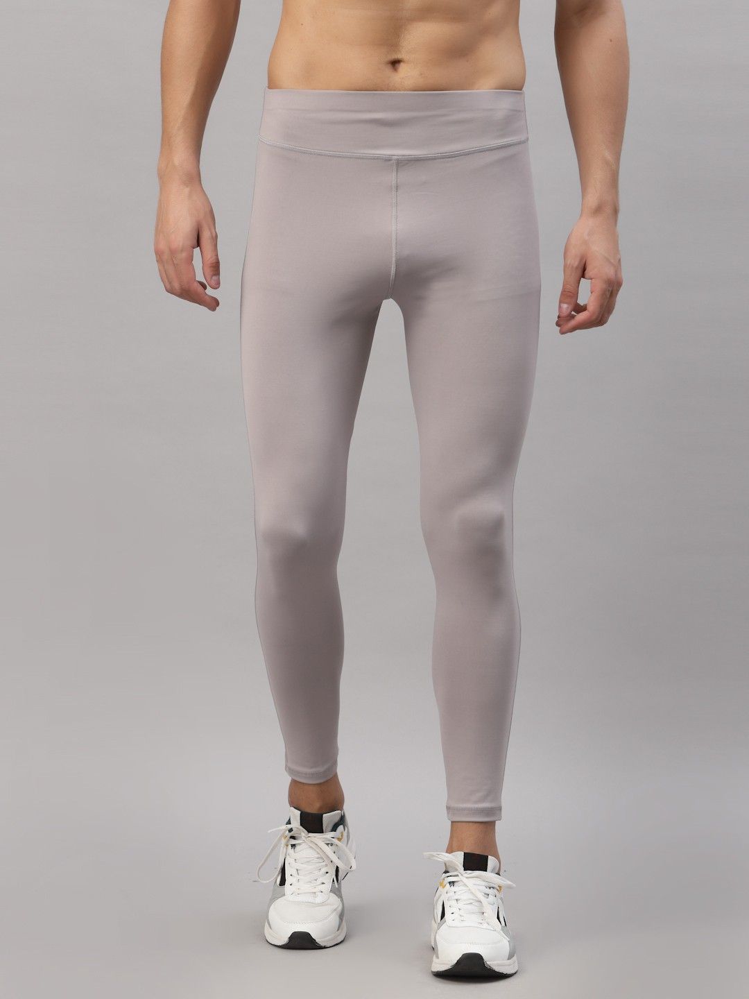 jump usa Solid Men Grey Tights-picture-26