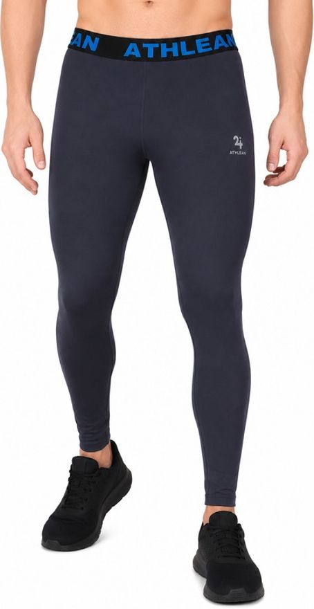athlean Solid Men Grey Tights-picture-28
