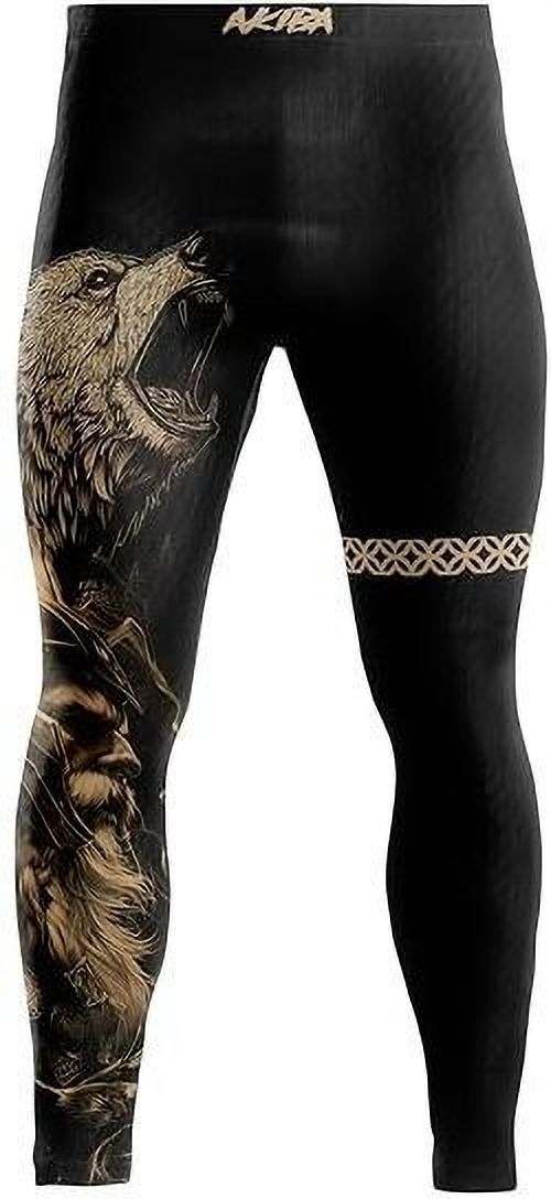 akiba Animal Print Men Black Tights-picture-16