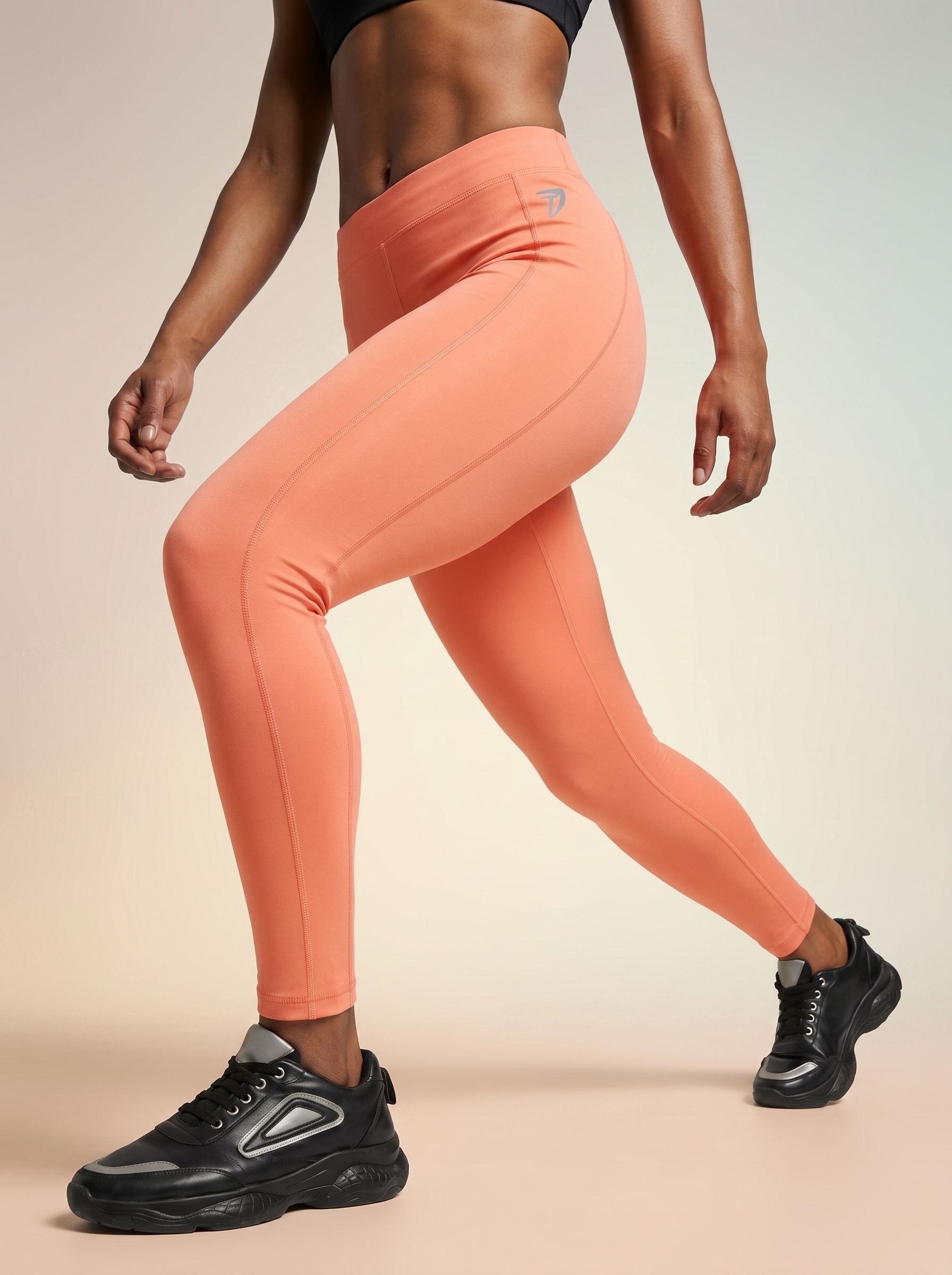druta Solid Women Orange Tights-picture-29