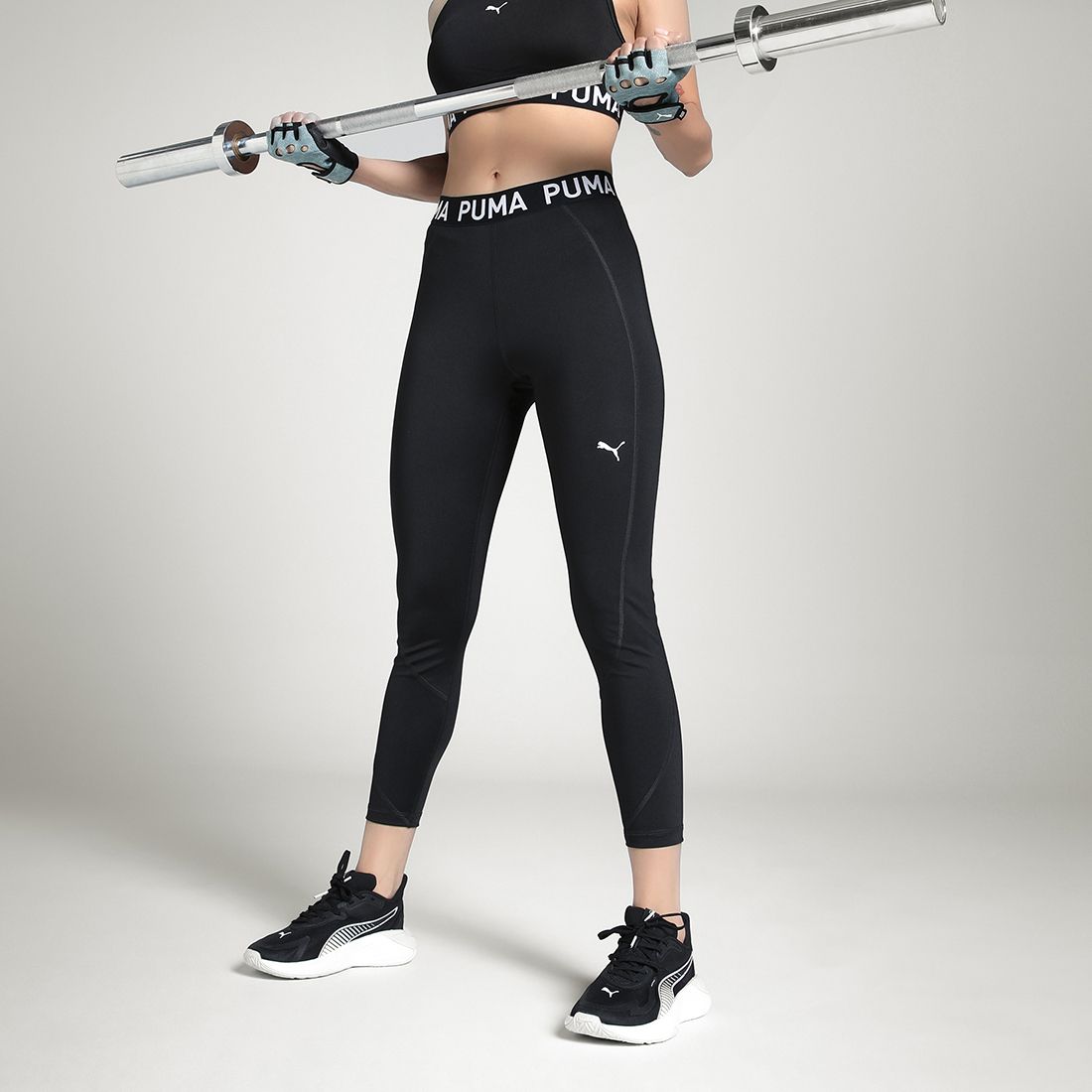 puma Solid Women Black Tights-picture-22