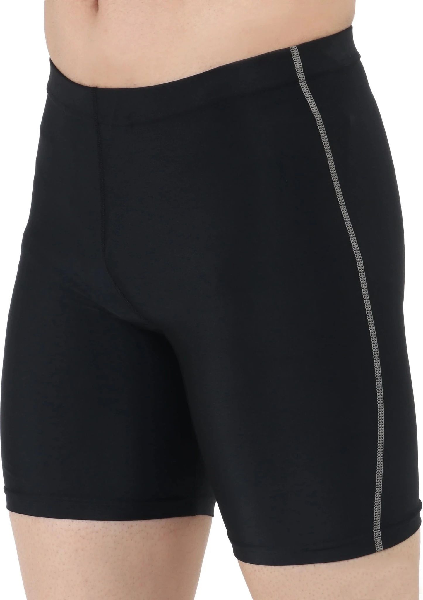 never quit Solid Men Black Tights-picture-22
