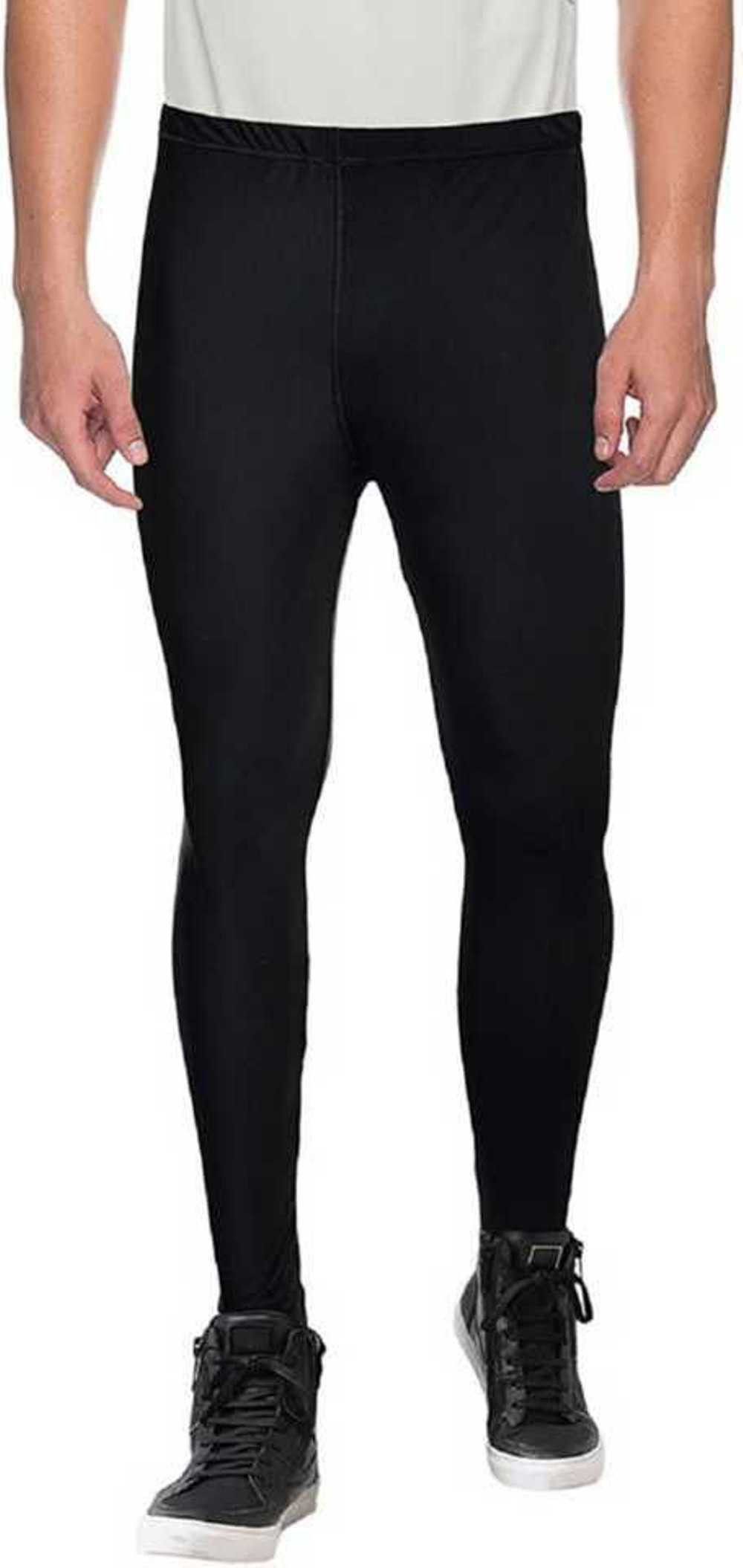 Solid Men Black Tights