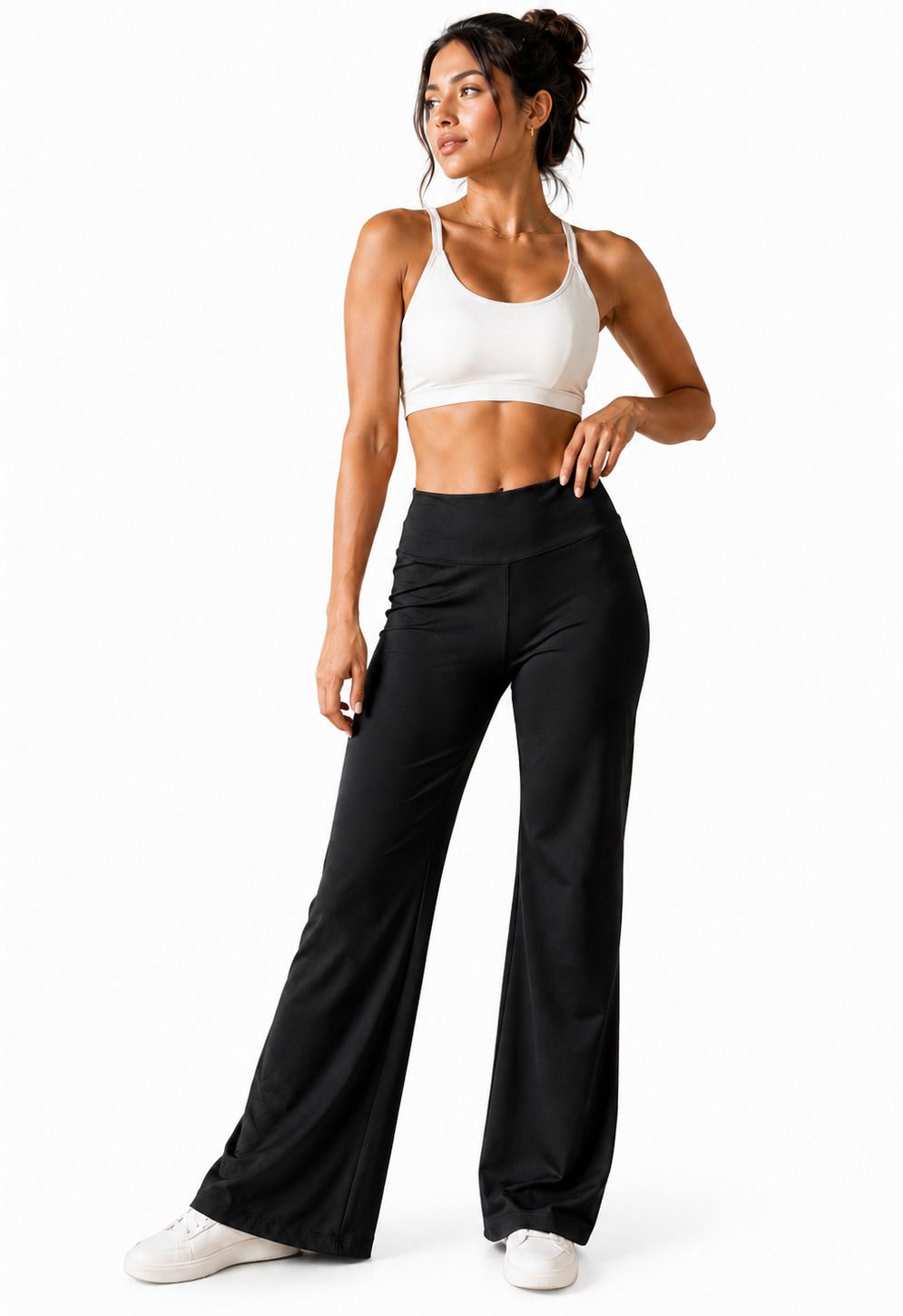 nikhilfitness Solid Women Black Tights-picture-17