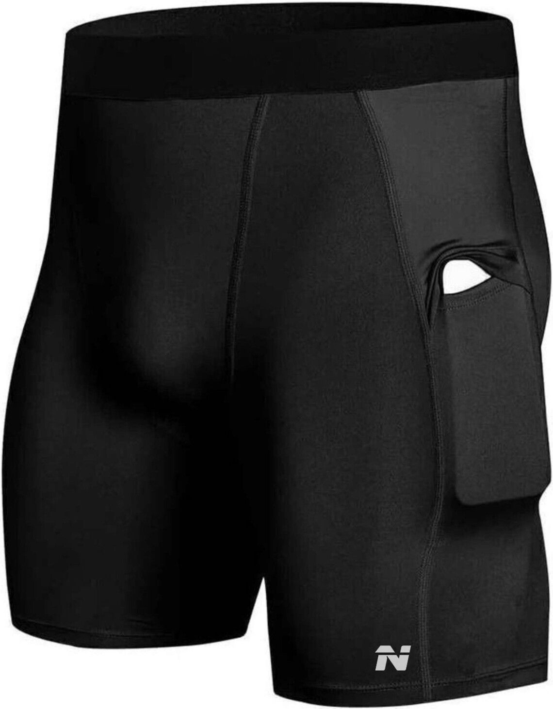 ninq Solid Men Black Tights-picture-16