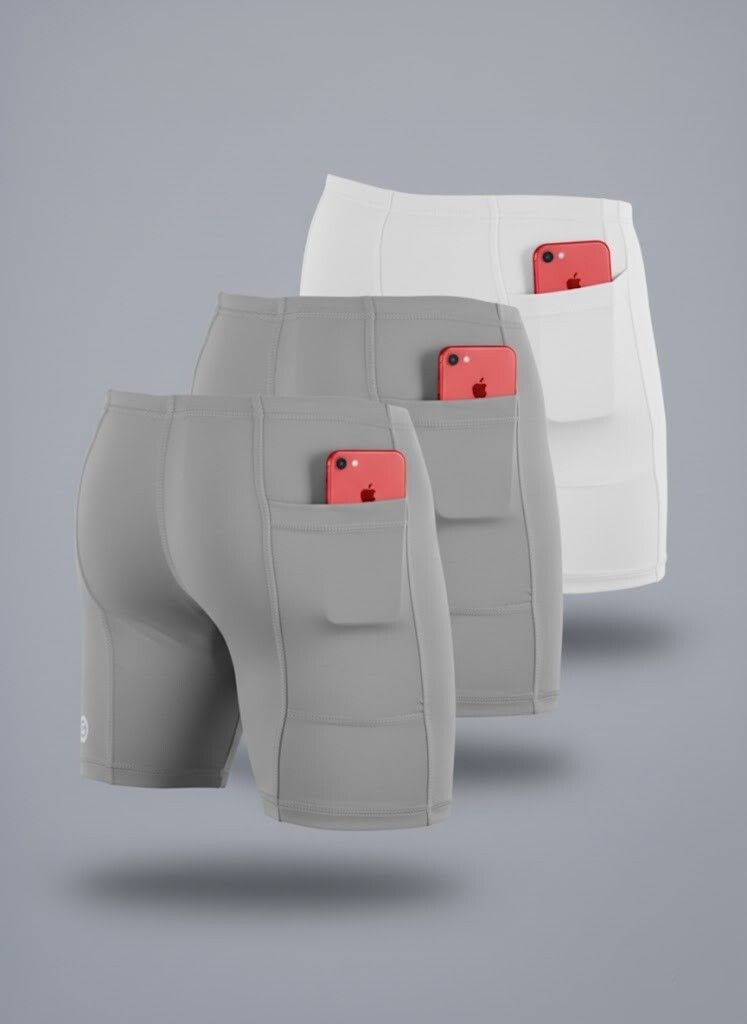 troopline Solid Men Grey, Grey, White Tights-picture-15