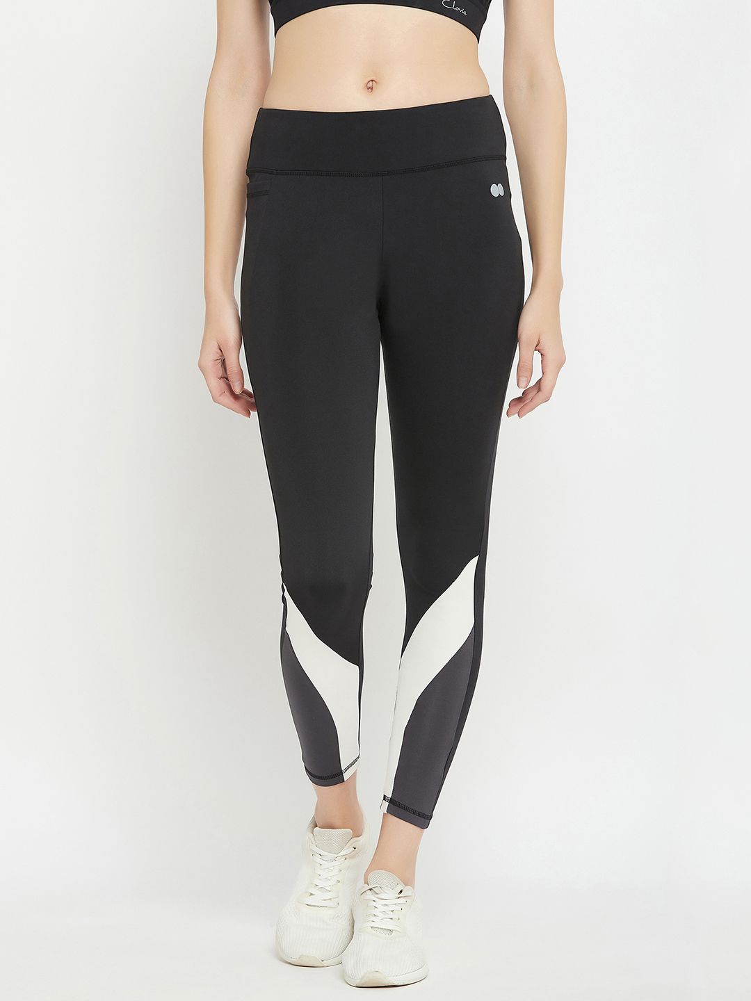 clovia Self Design Women Black Tights-picture-14