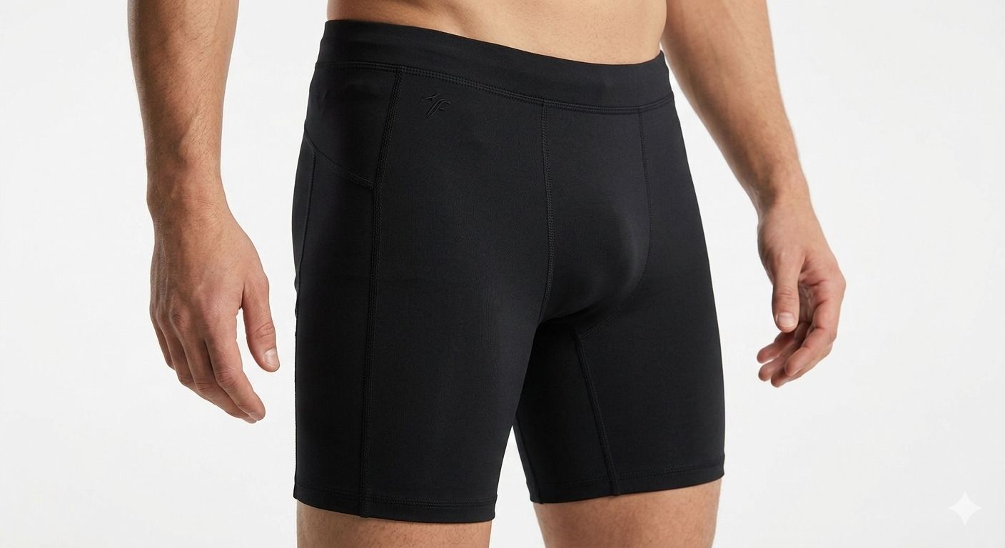 synu Solid Men Black Tights-picture-35