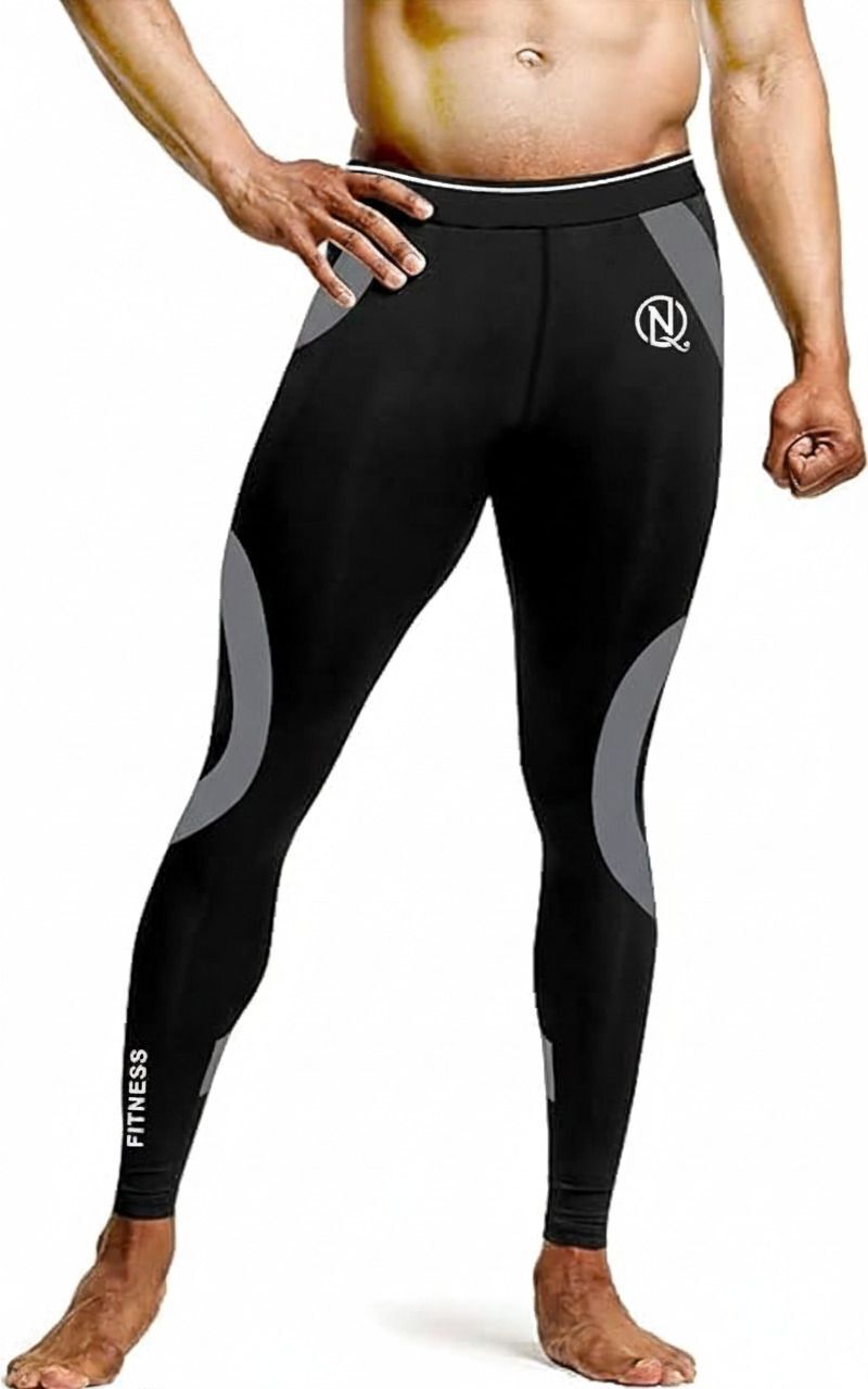 never quit Color Block Men Red Tights-picture-14