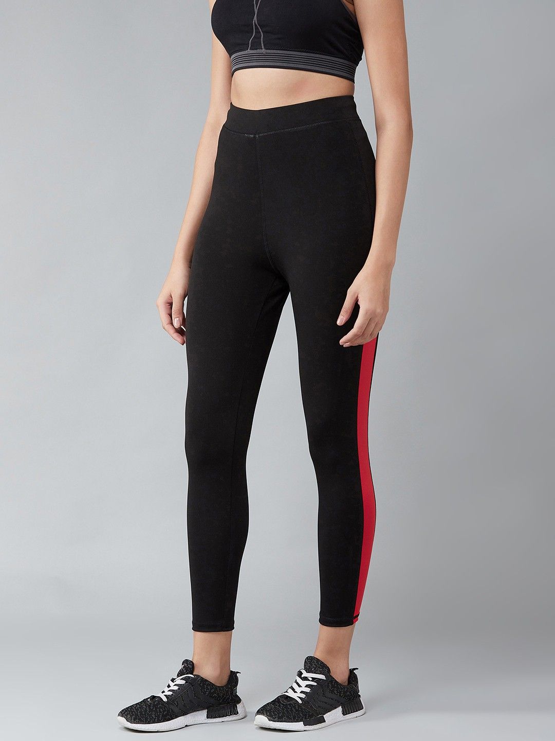 blinkin Solid Women Red, Black Tights-picture-12