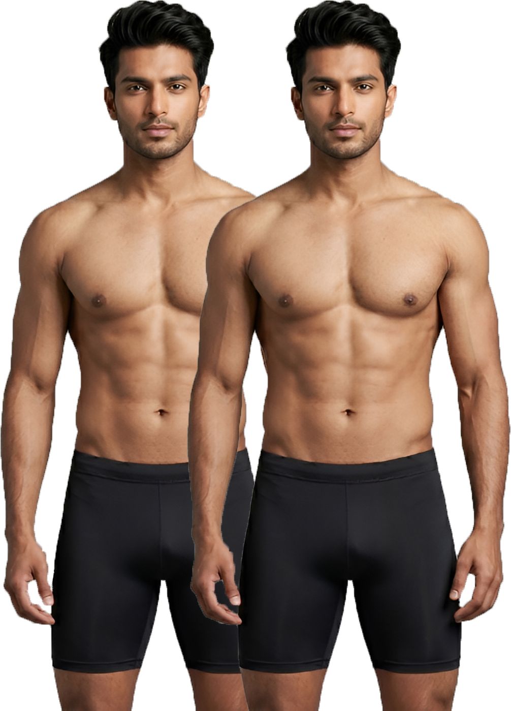 hyping Solid Men Black Tights-picture-12
