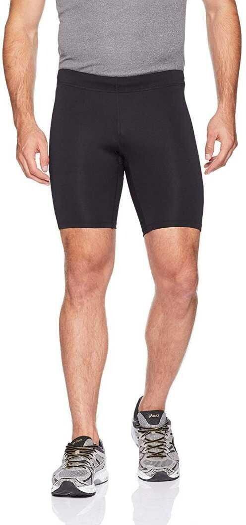 Solid Men Black Tights