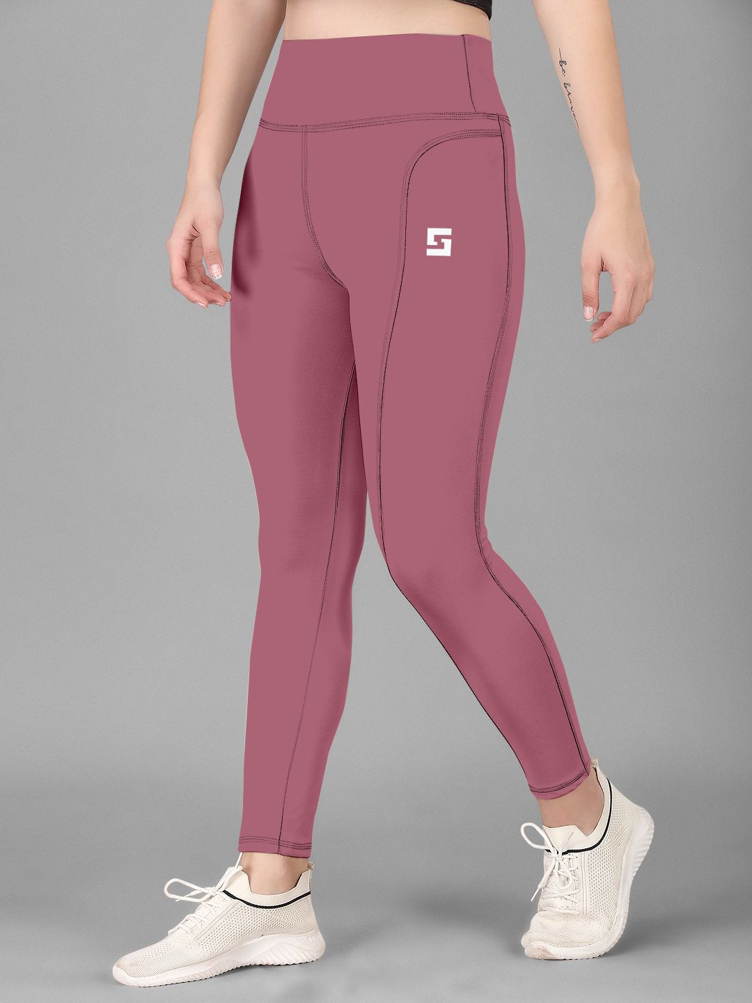 Solid Women Pink Tights