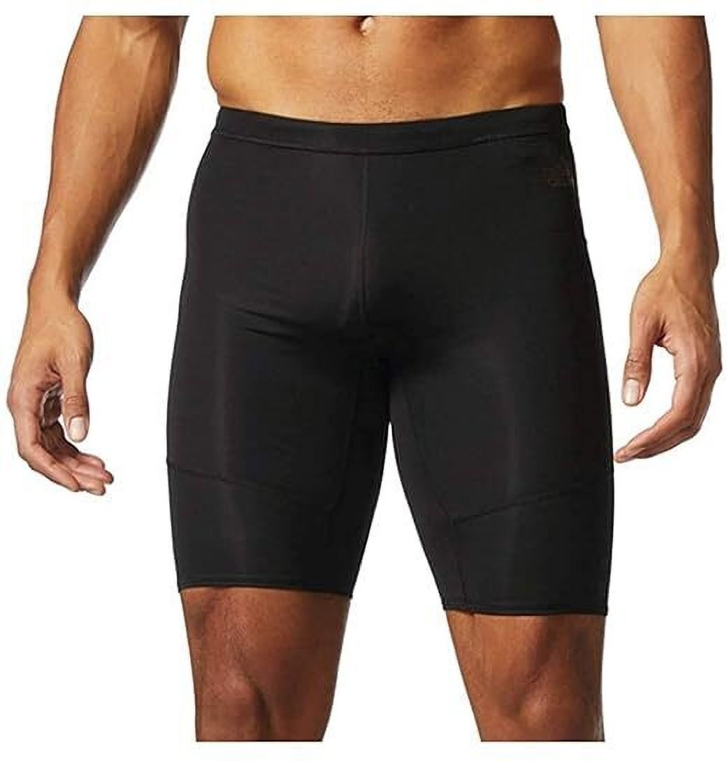 never quit Solid Men Black Tights-picture-36