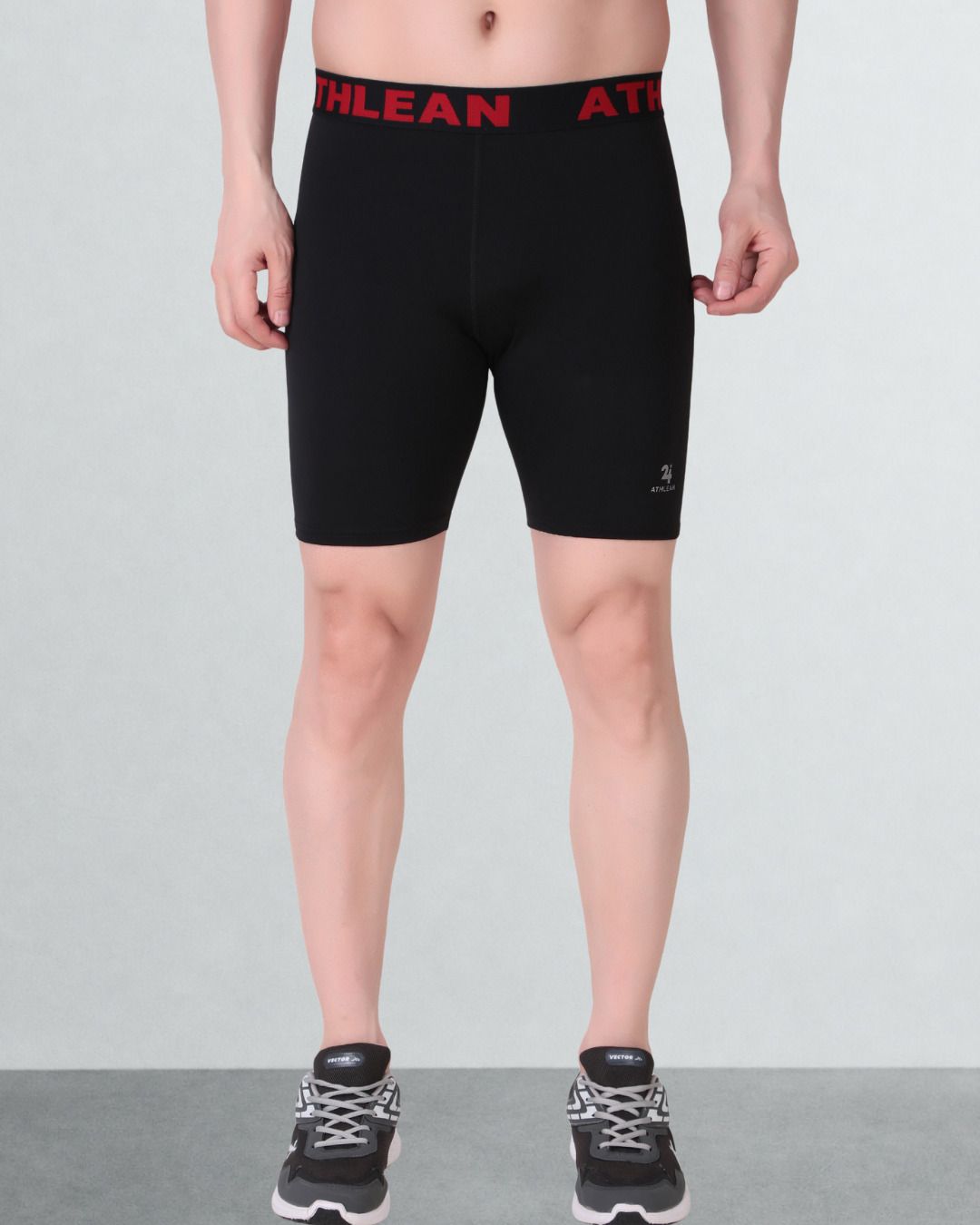 athlean Solid Men Black Tights-picture-47
