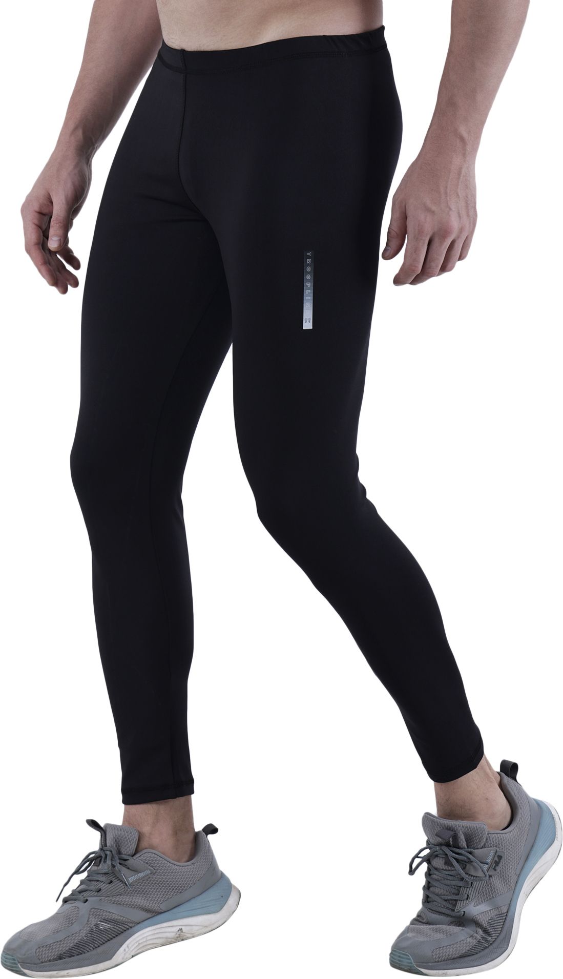 troopline Solid Men Black Tights-picture-18
