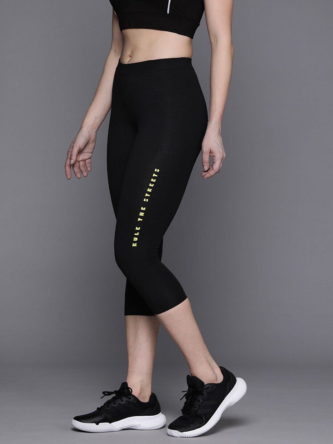 hrx by hrithik roshan Solid Women Black Tights-picture-19