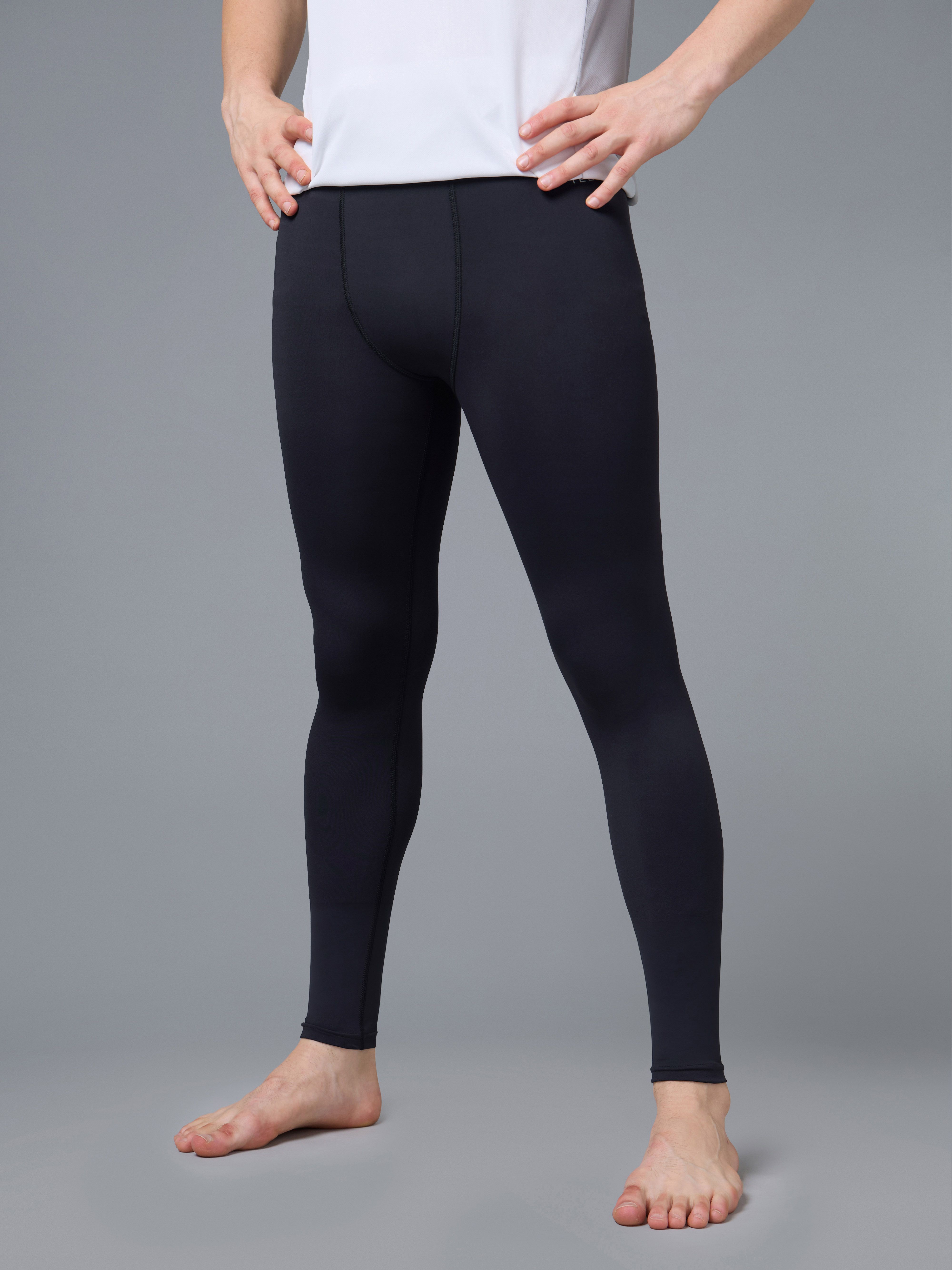 technosport Solid Men Black Tights-picture-48