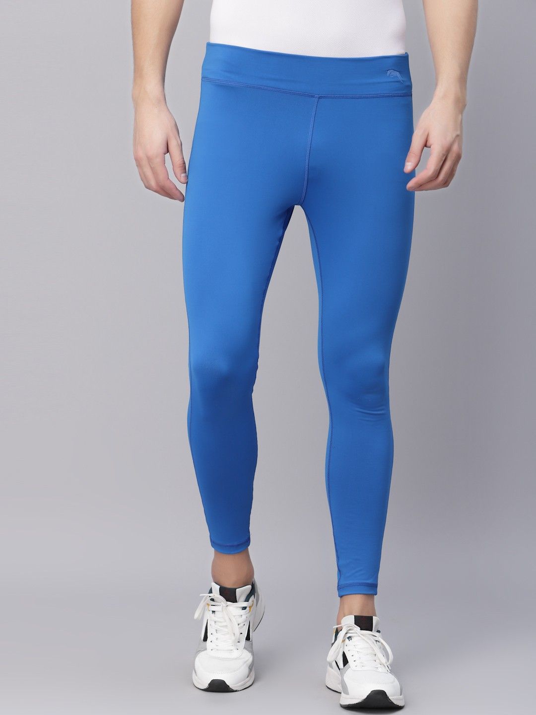 jump usa Solid Men Blue Tights-picture-18