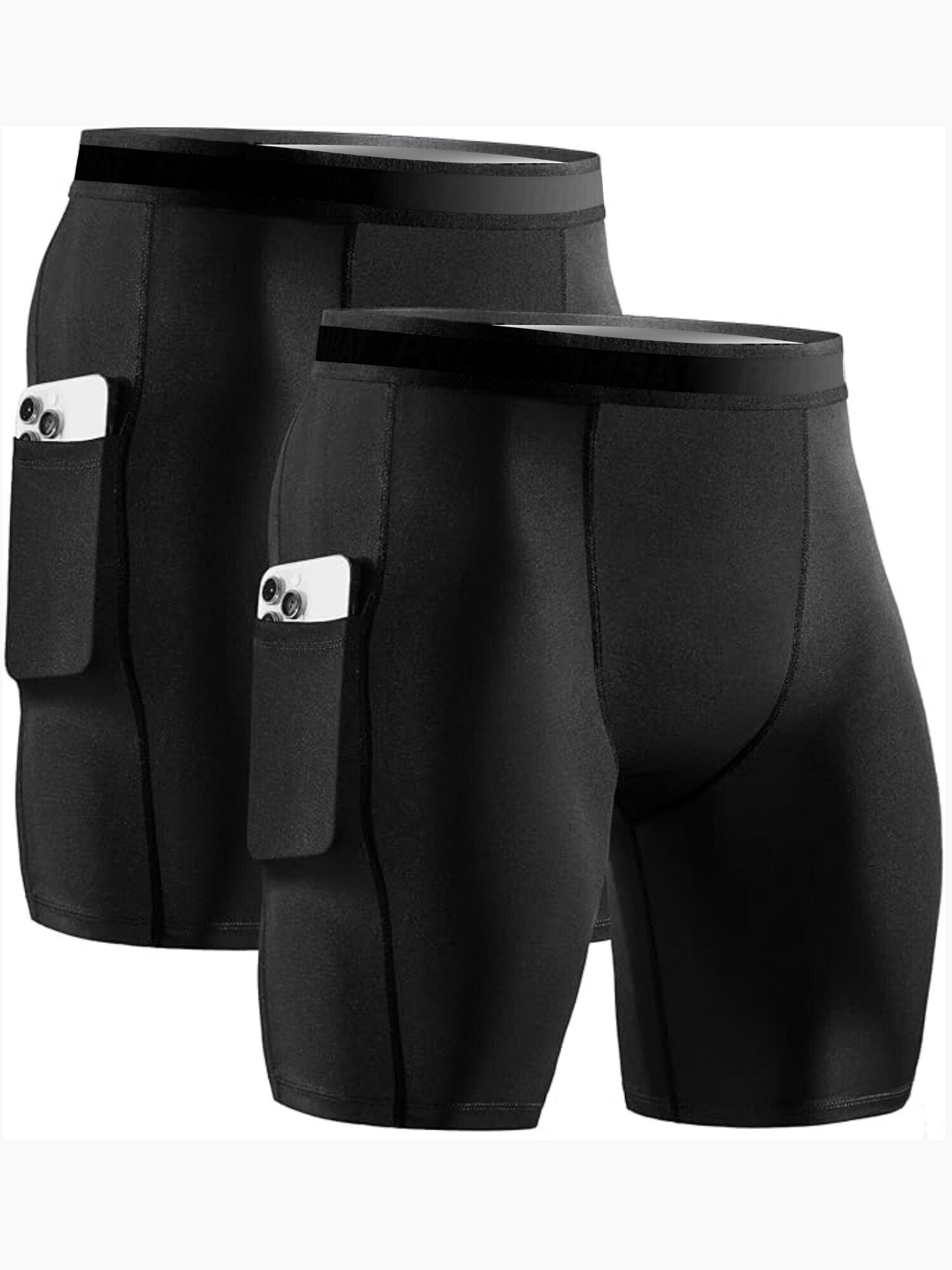 troopline Solid Men Black Tights-picture-21