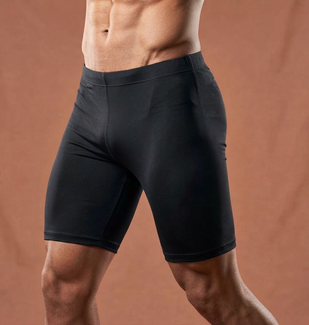 garg enterprises Solid Men Black Tights-picture-12