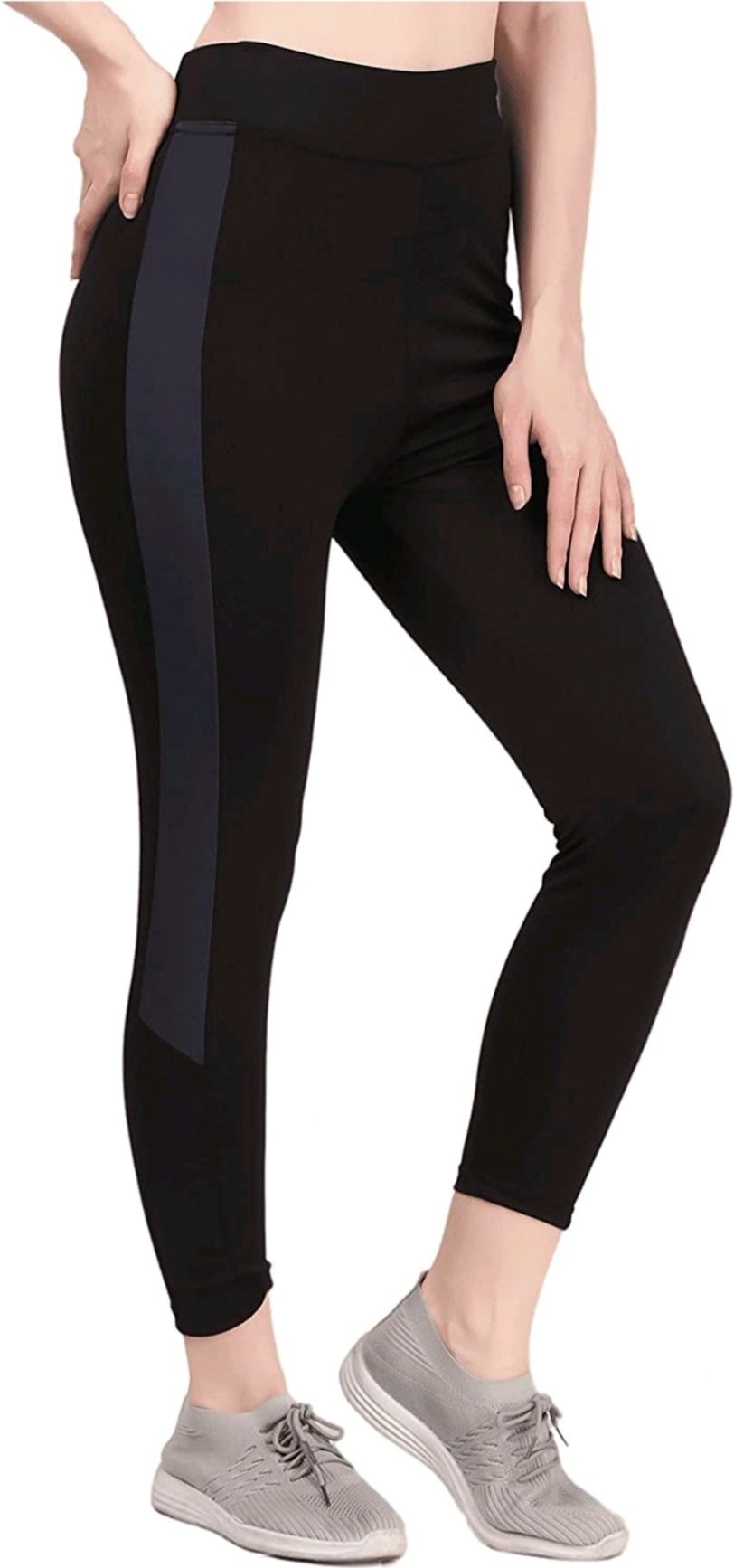 koolest Color Block Women Black Tights-picture-21