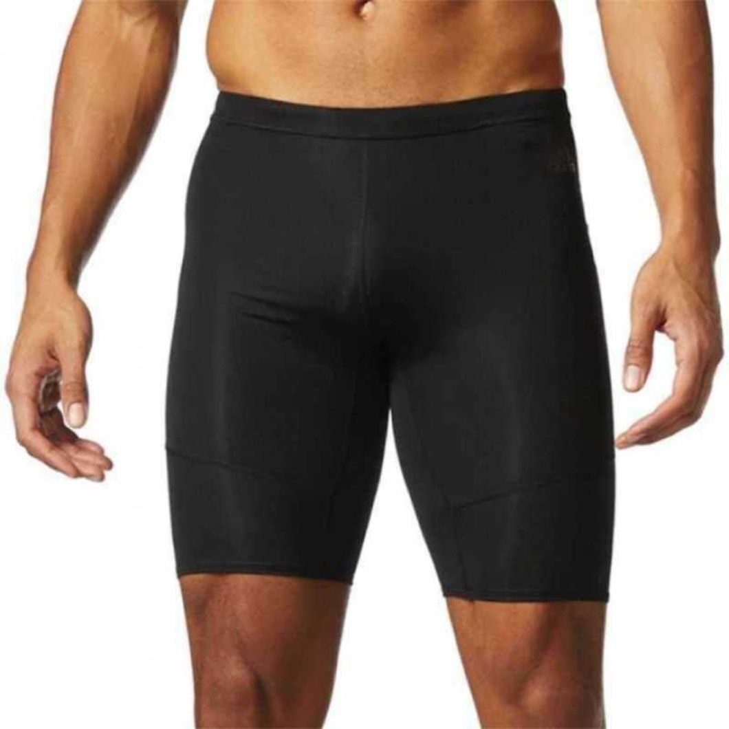 Solid Men Black Tights