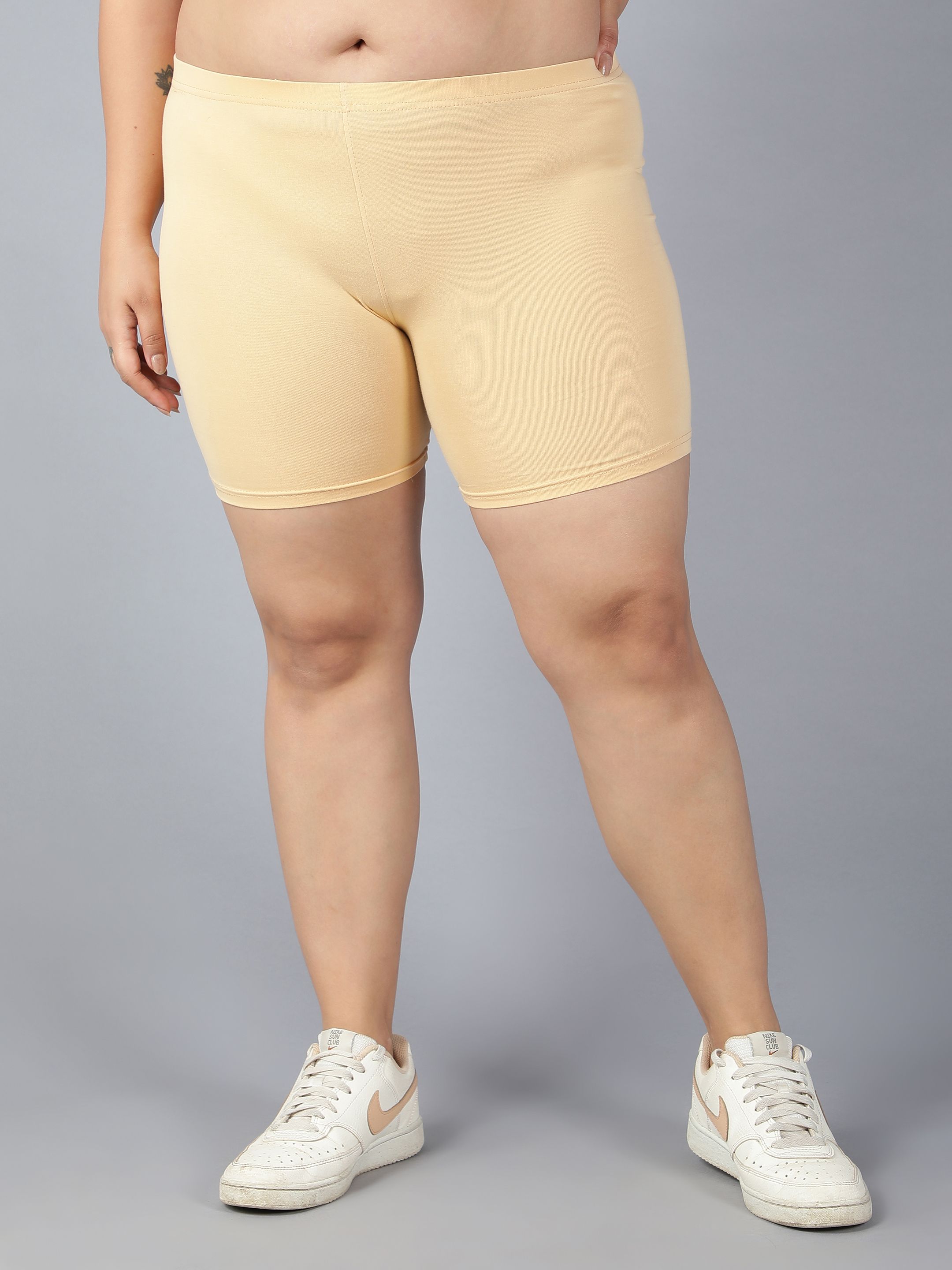 plus size Solid Women Beige Tights-picture-27
