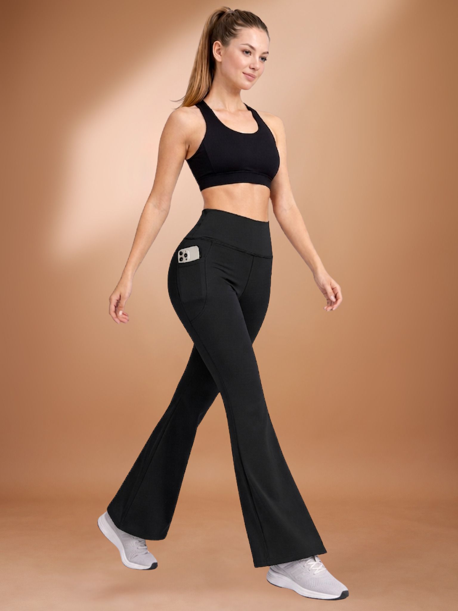 poojaran Solid Women Black Tights-picture-21