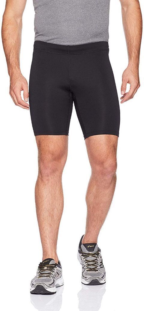 Solid Men Black Tights