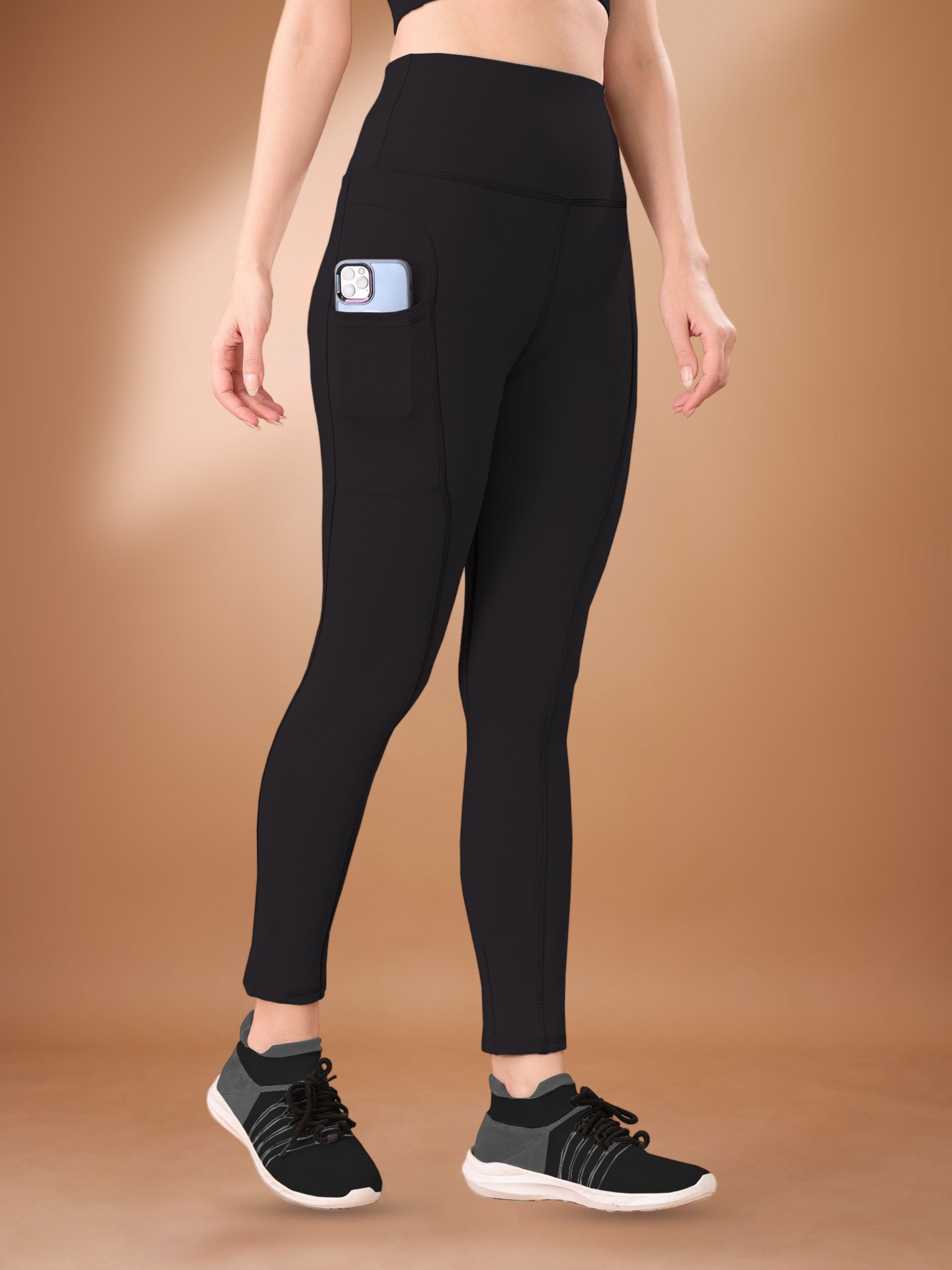 poojaran Solid Women Black Tights-picture-40