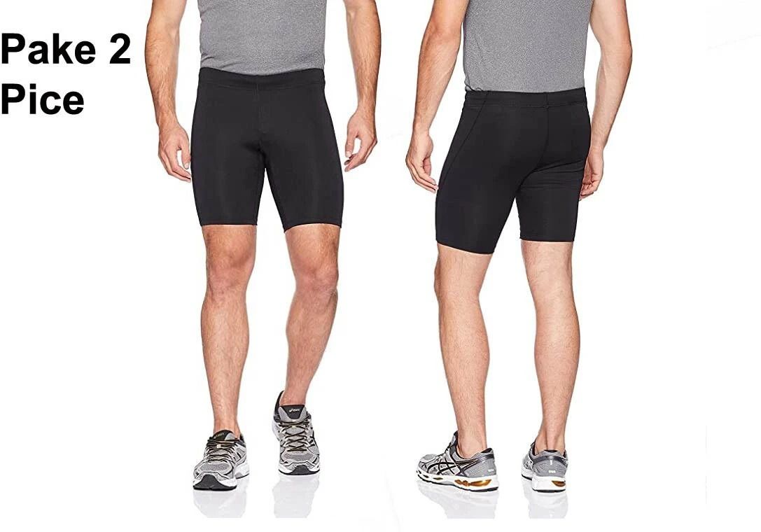 Solid Men Black Tights