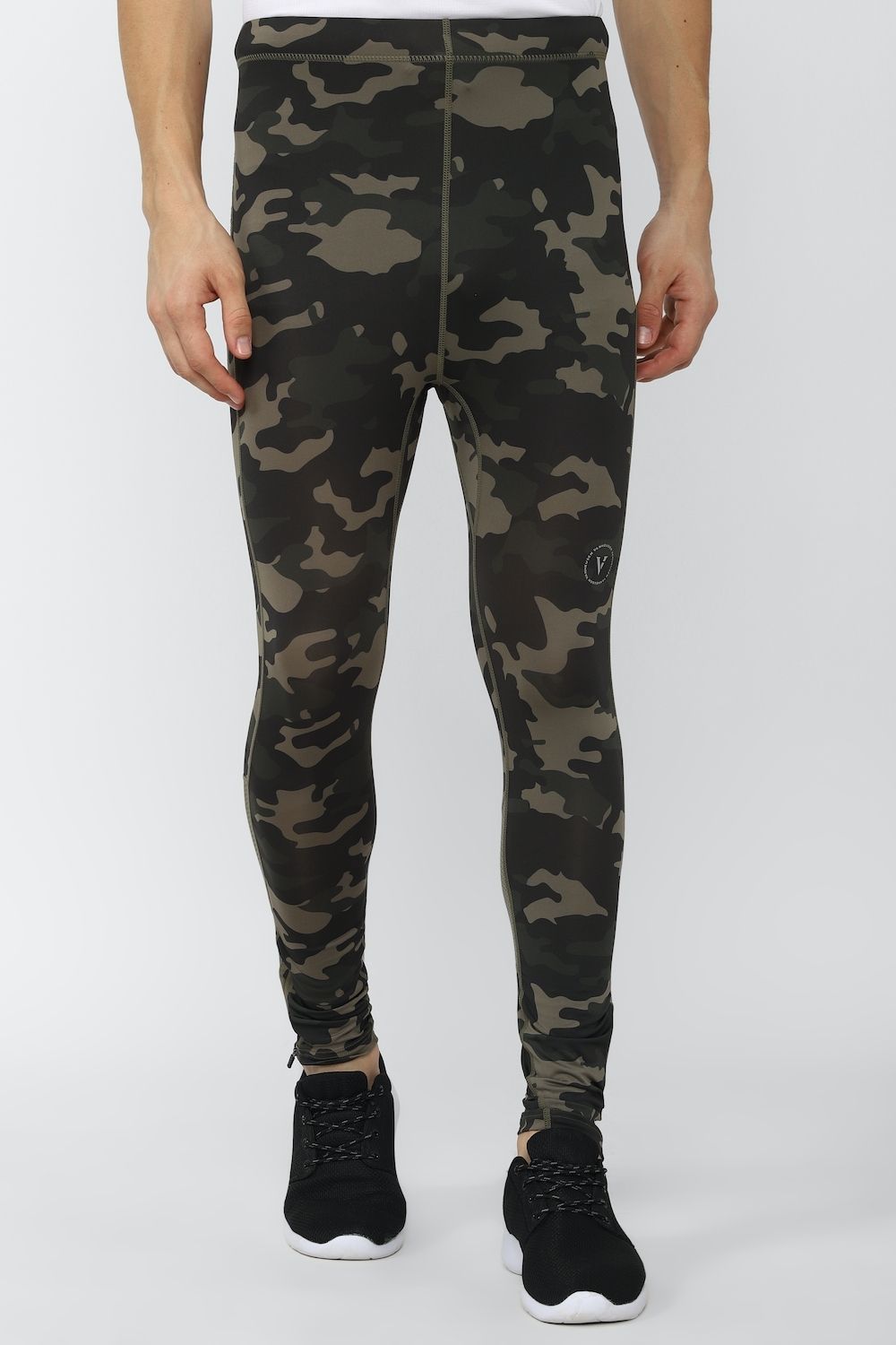 van heusen Printed Men Green Tights-picture-42