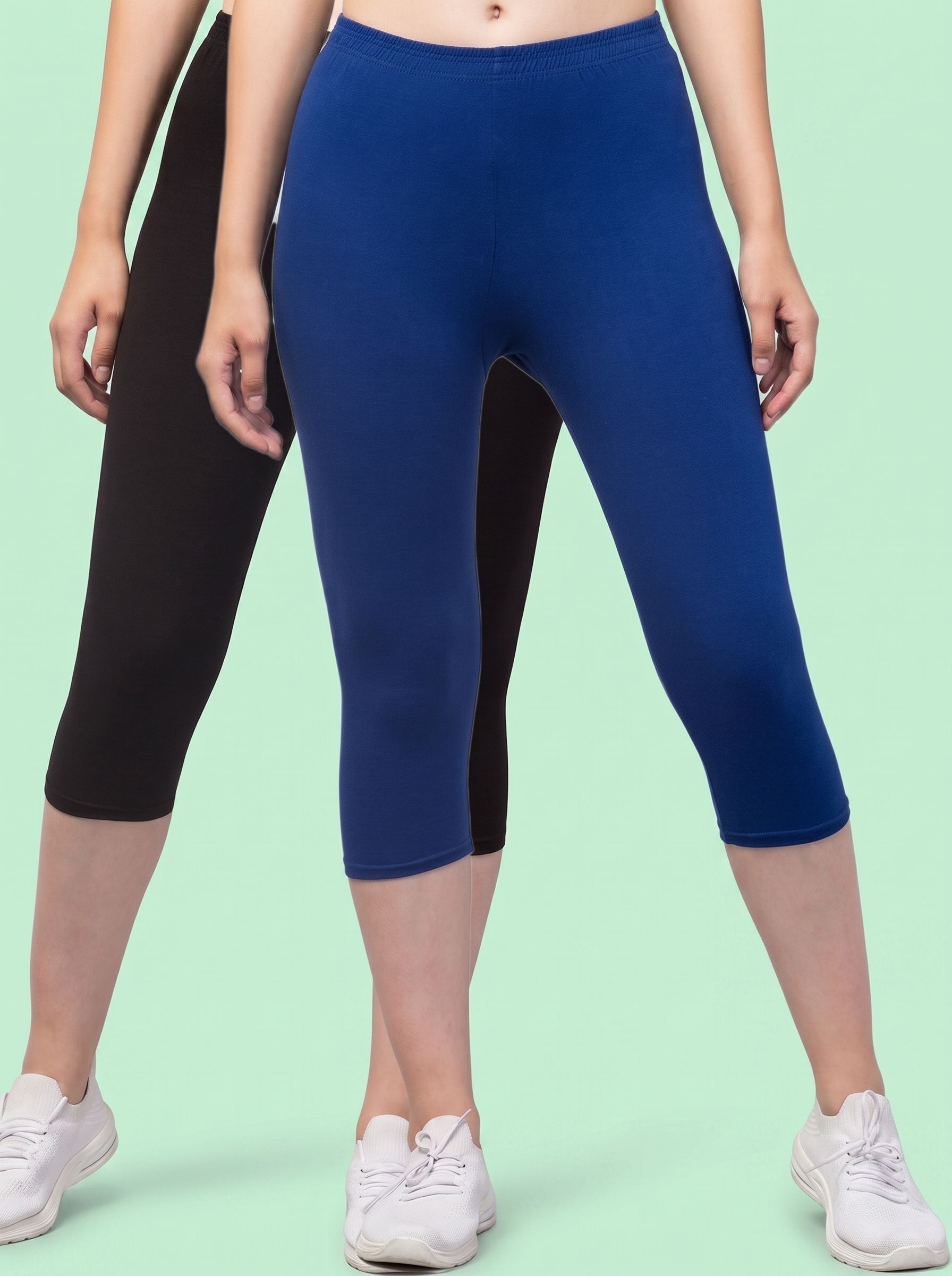 vishwakarma trends Solid Women Black, Light Blue Tights-picture-37