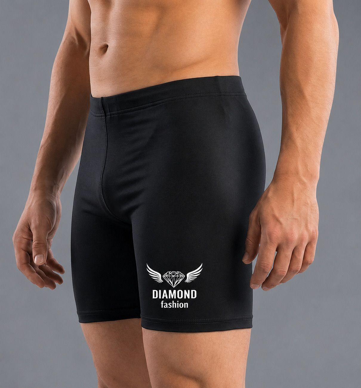 diamond fashion Solid Men Black Tights-picture-15