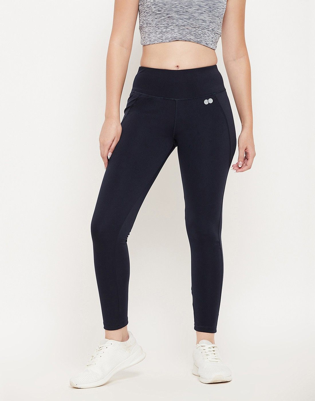 clovia Solid Women Blue Tights-picture-28