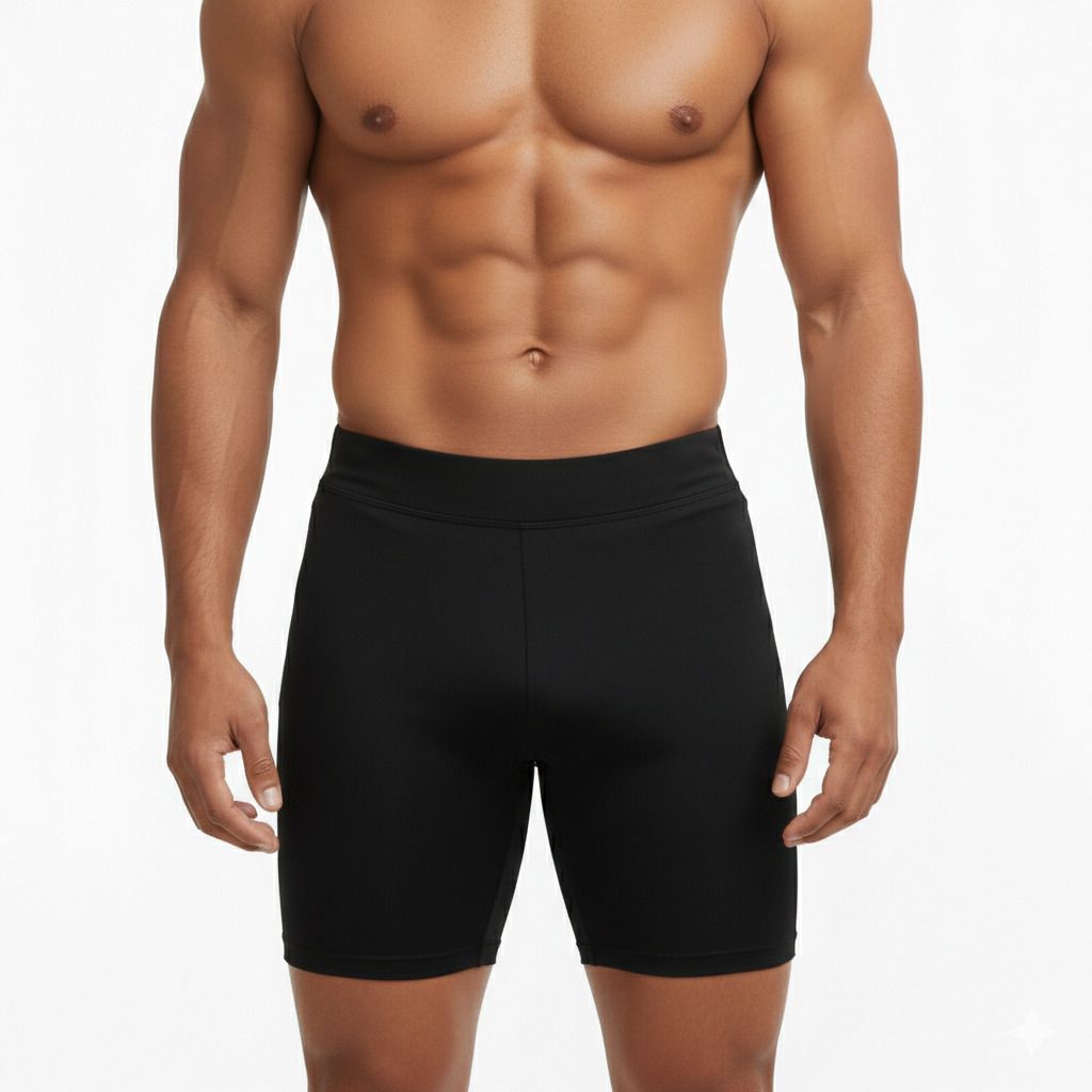 peaklethics Solid Men Black Tights-picture-21