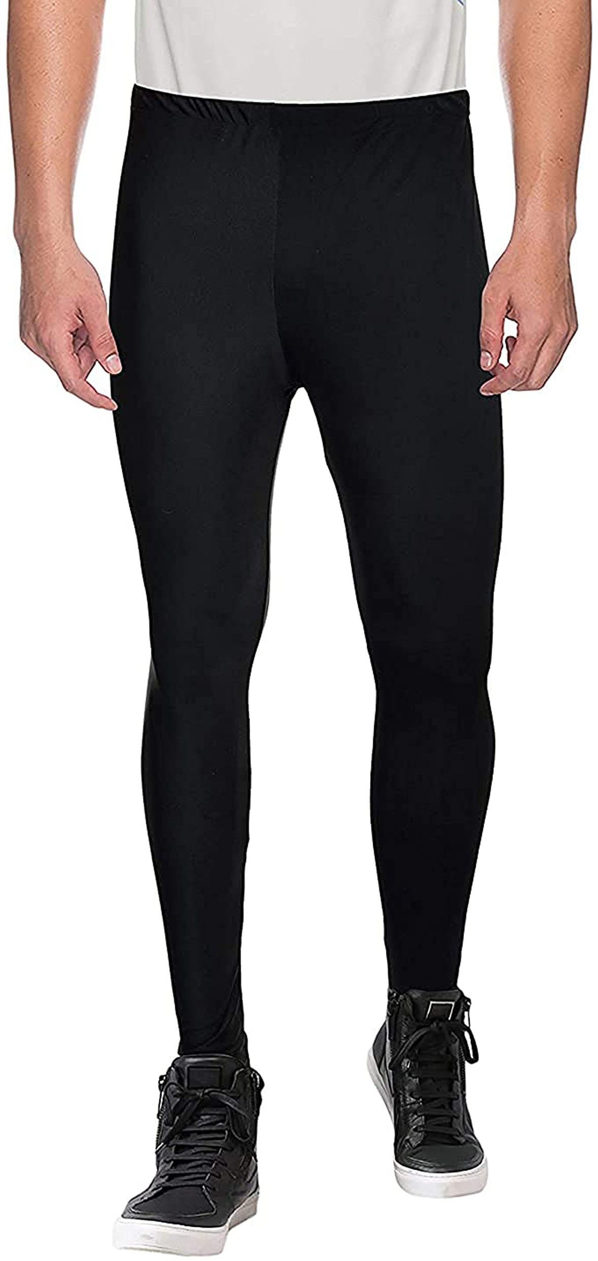 draxstar prime Solid Men Black Tights-picture-13