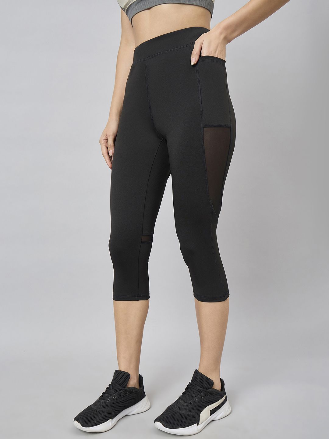 blinkin Solid Women Black Tights-picture-11