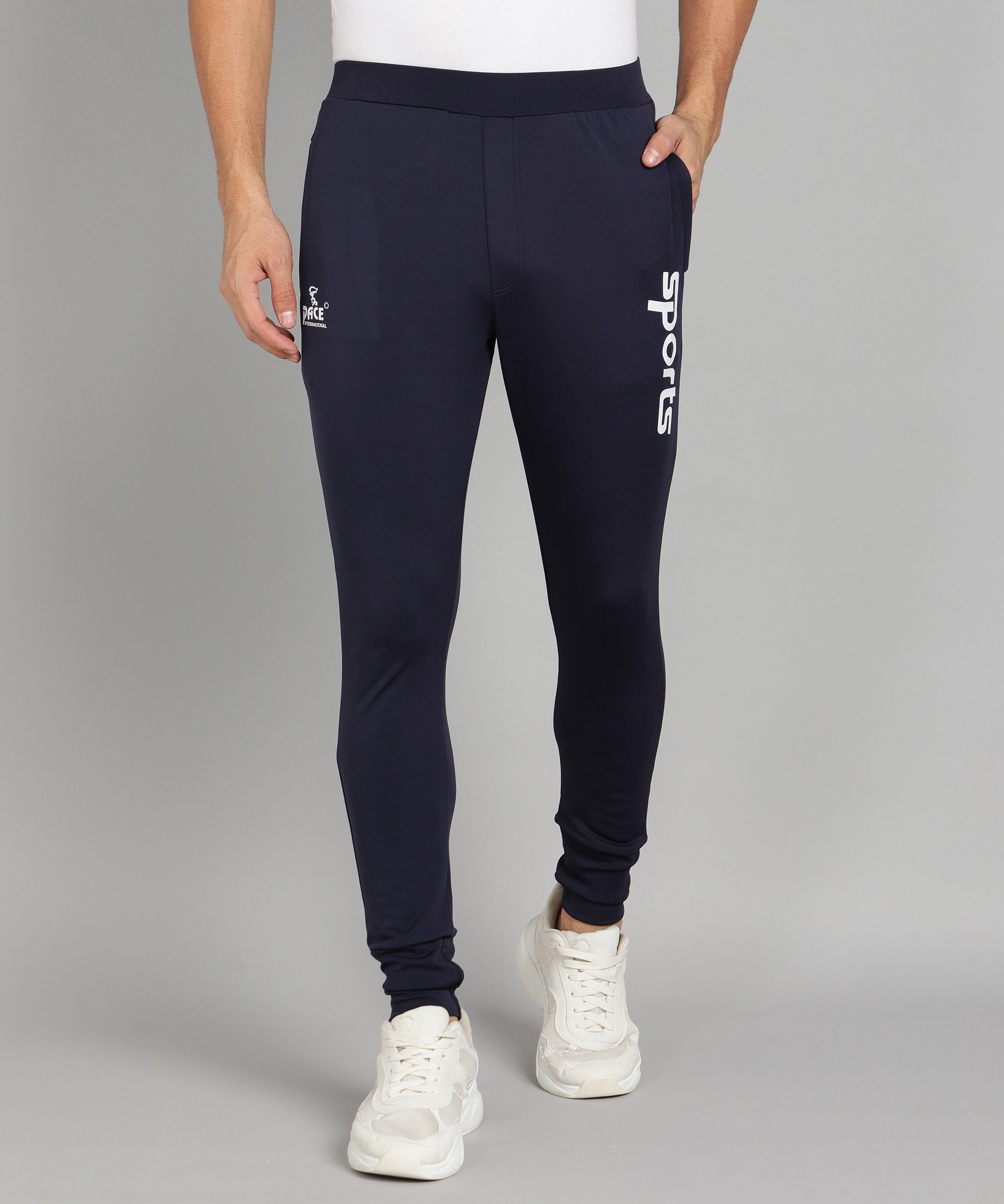 pace international Solid Men Dark Blue Tights-picture-22
