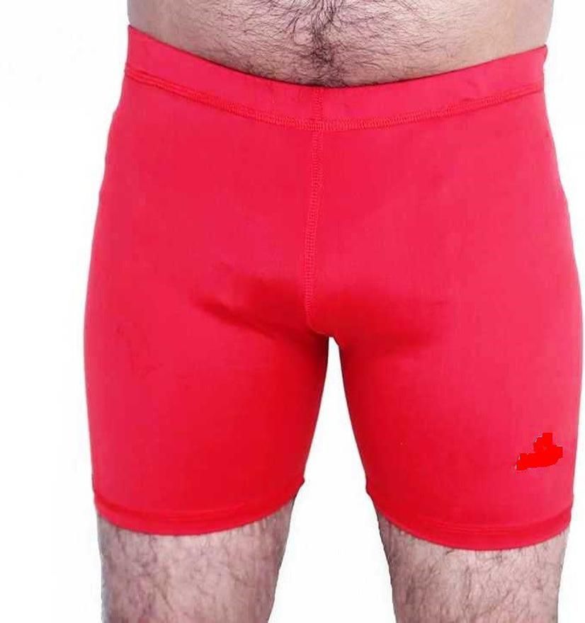 sports trading Solid Men Red Tights-picture-26