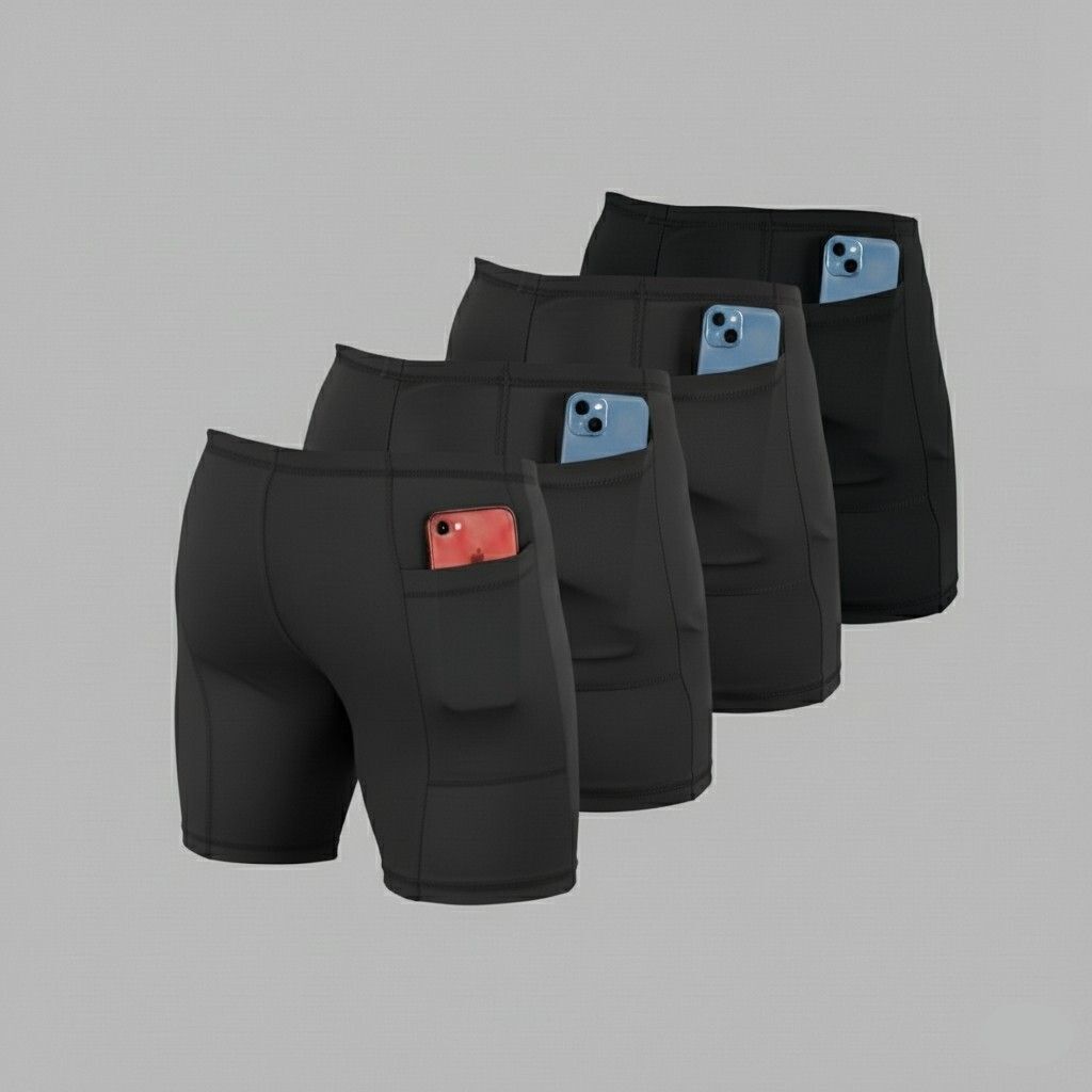 troopline Solid Men Grey, Grey, Grey, Grey Tights-picture-30