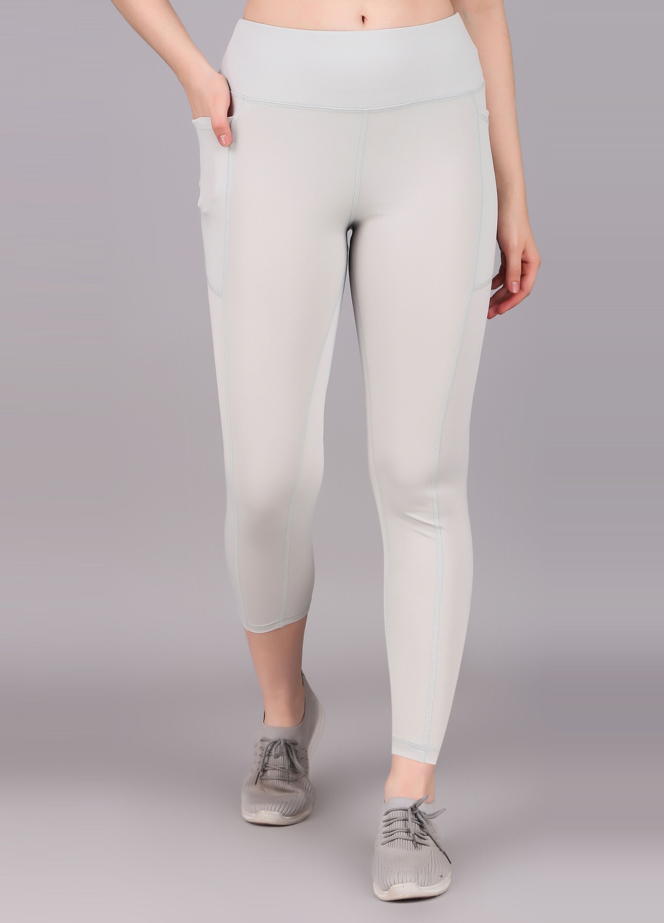 cosvos Solid Women Grey Tights-picture-15