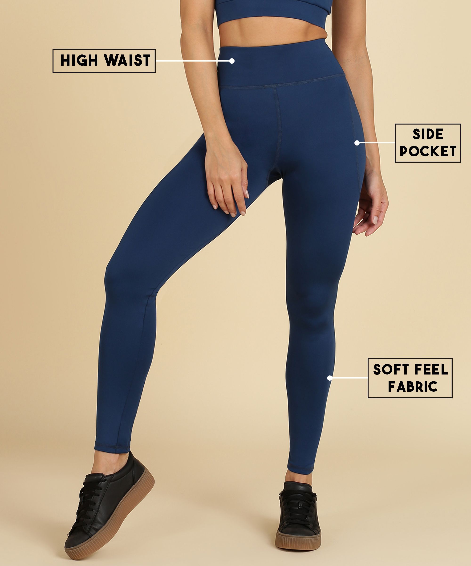 rhino rage Solid Women Blue Tights-picture-13