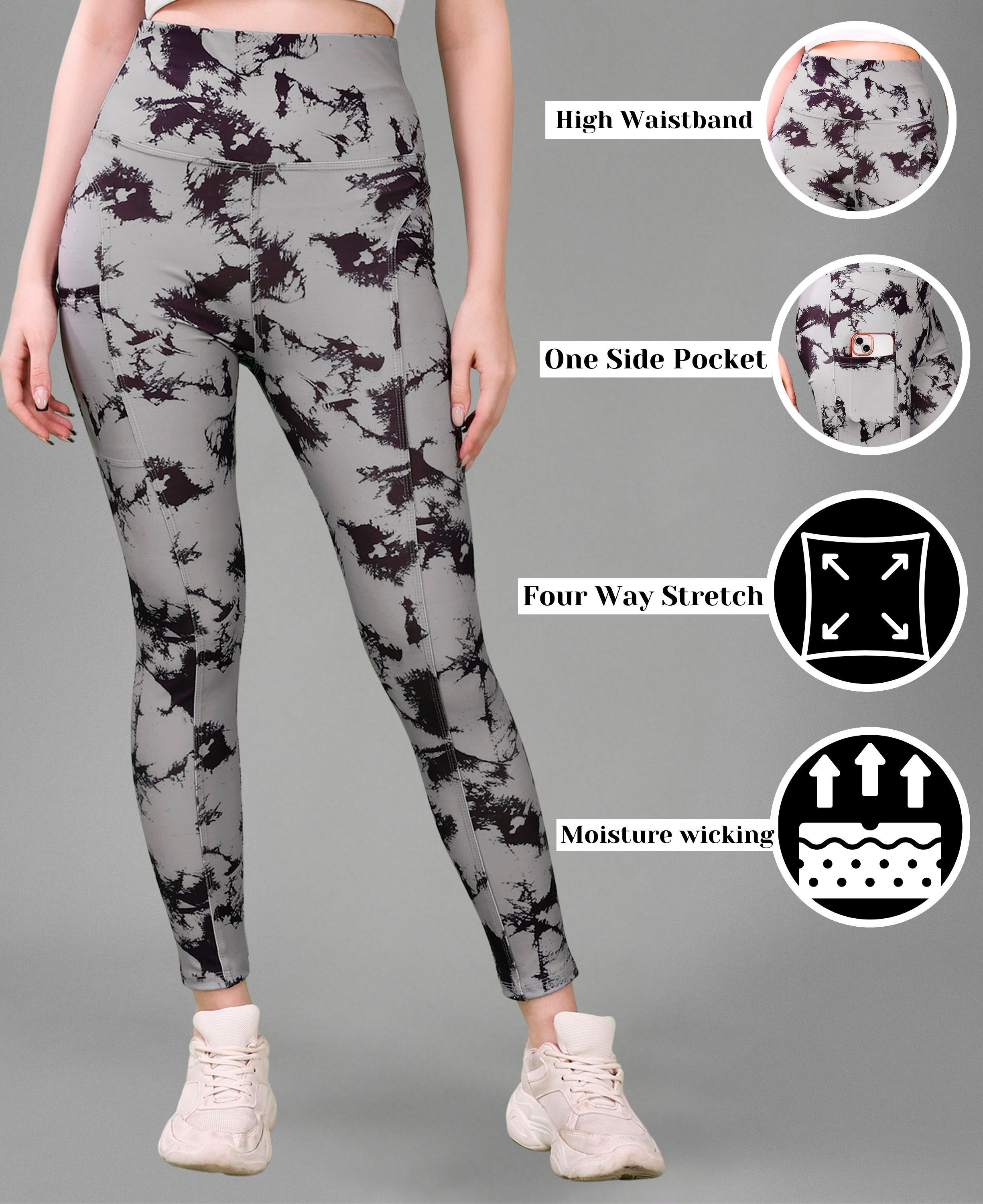 kashikey creation Graphic Print Women Grey Tights-picture-20